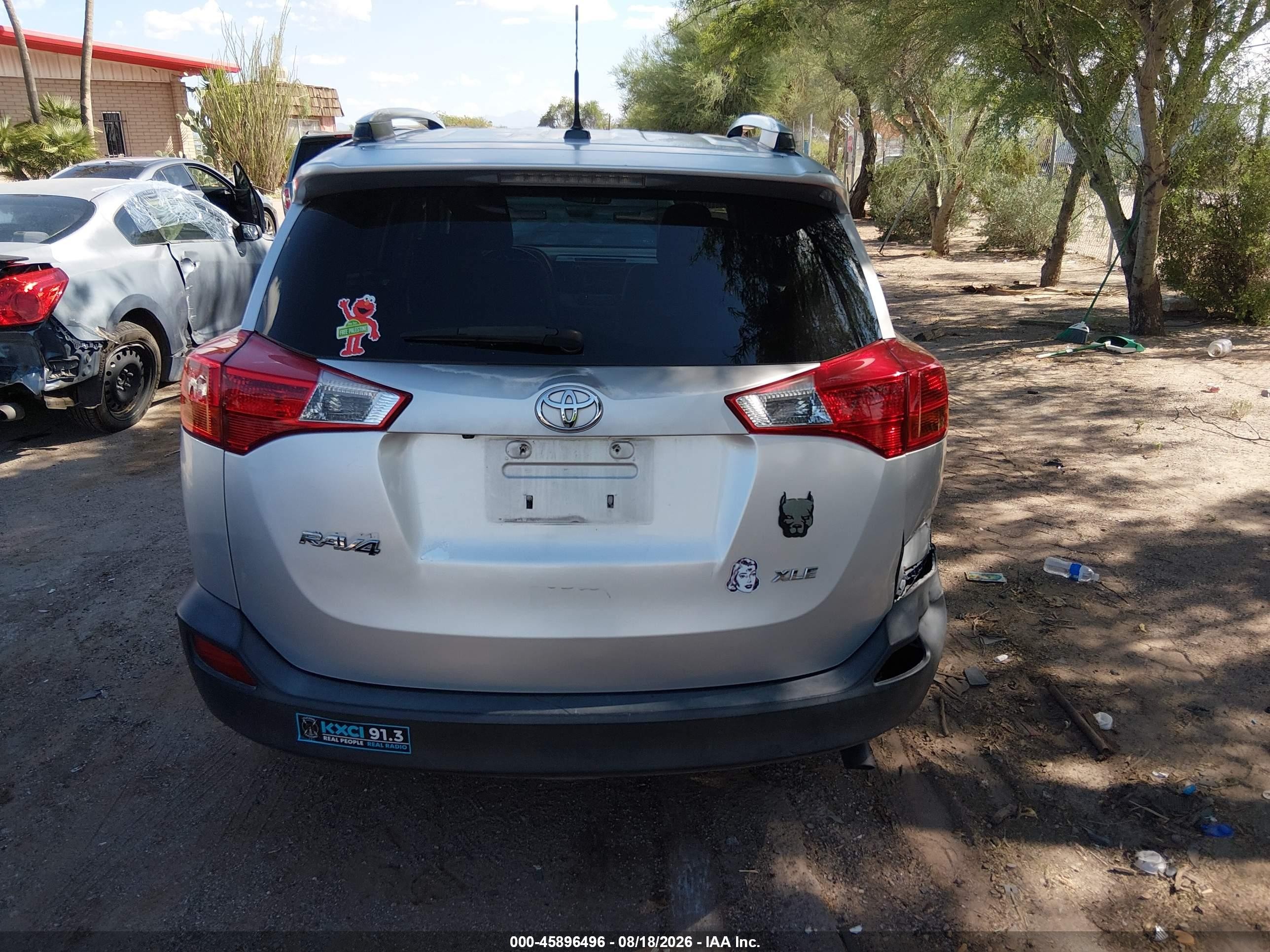 2015 Toyota Rav4 Xle Silver vin: JTMWFREV5FD066160