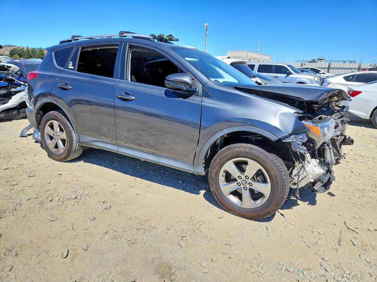 2015 Toyota Rav4 Xle Gray vin: JTMWFREV5FD075196