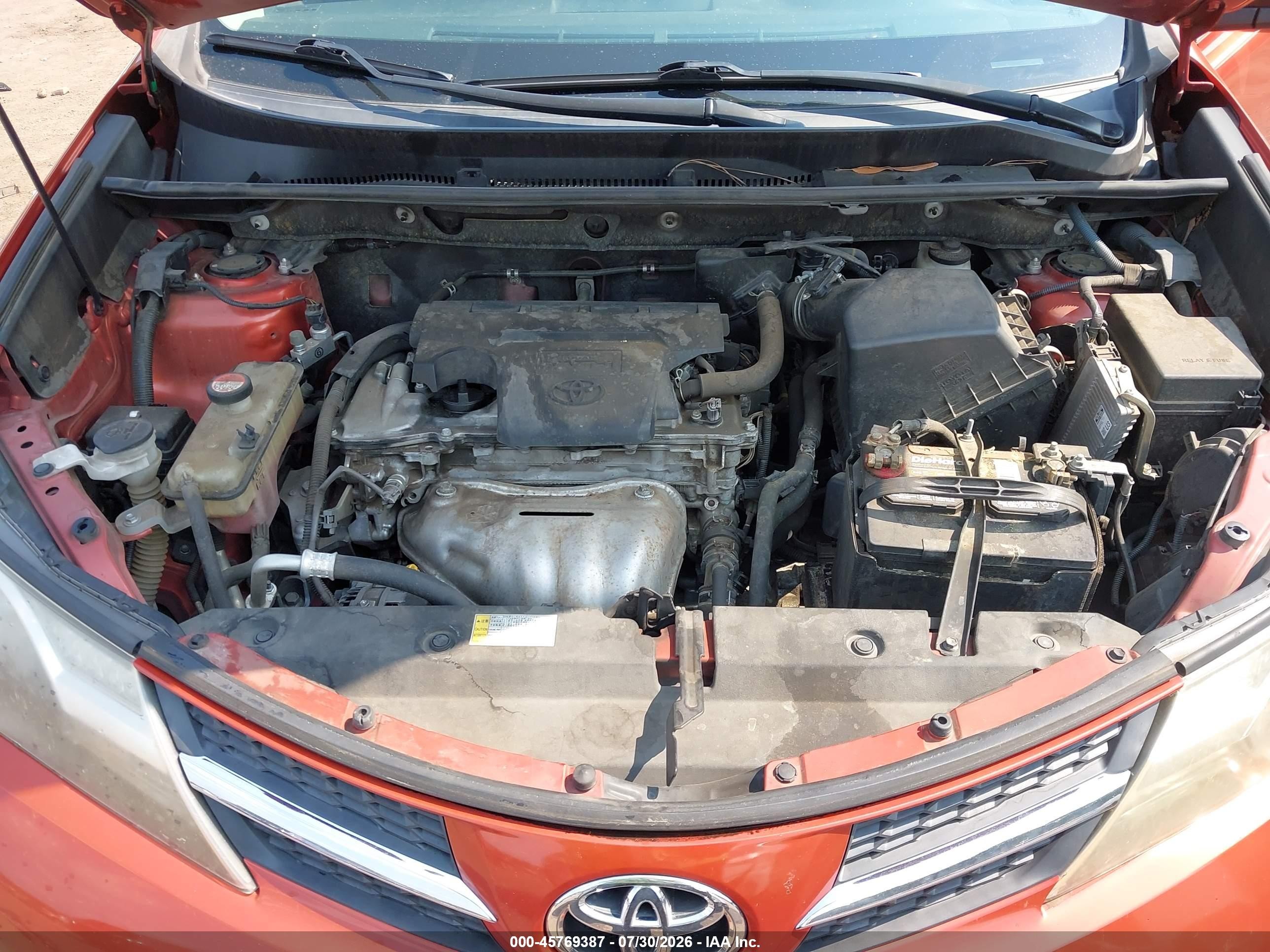2015 Toyota Rav4 Xle Orange vin: JTMWFREV5FJ047285