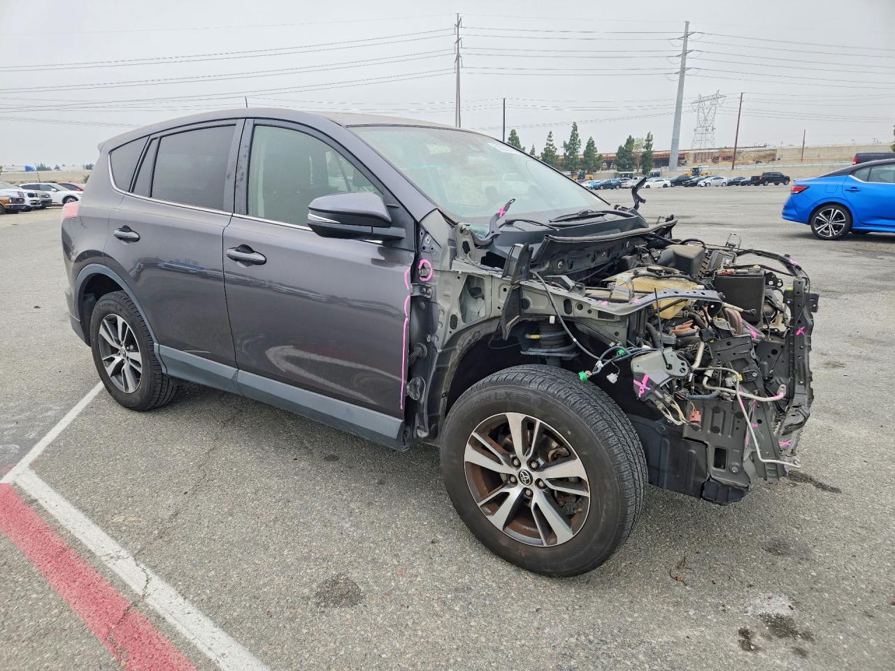 2017 Toyota Rav4 Xle Gray vin: JTMWFREV5HJ148393