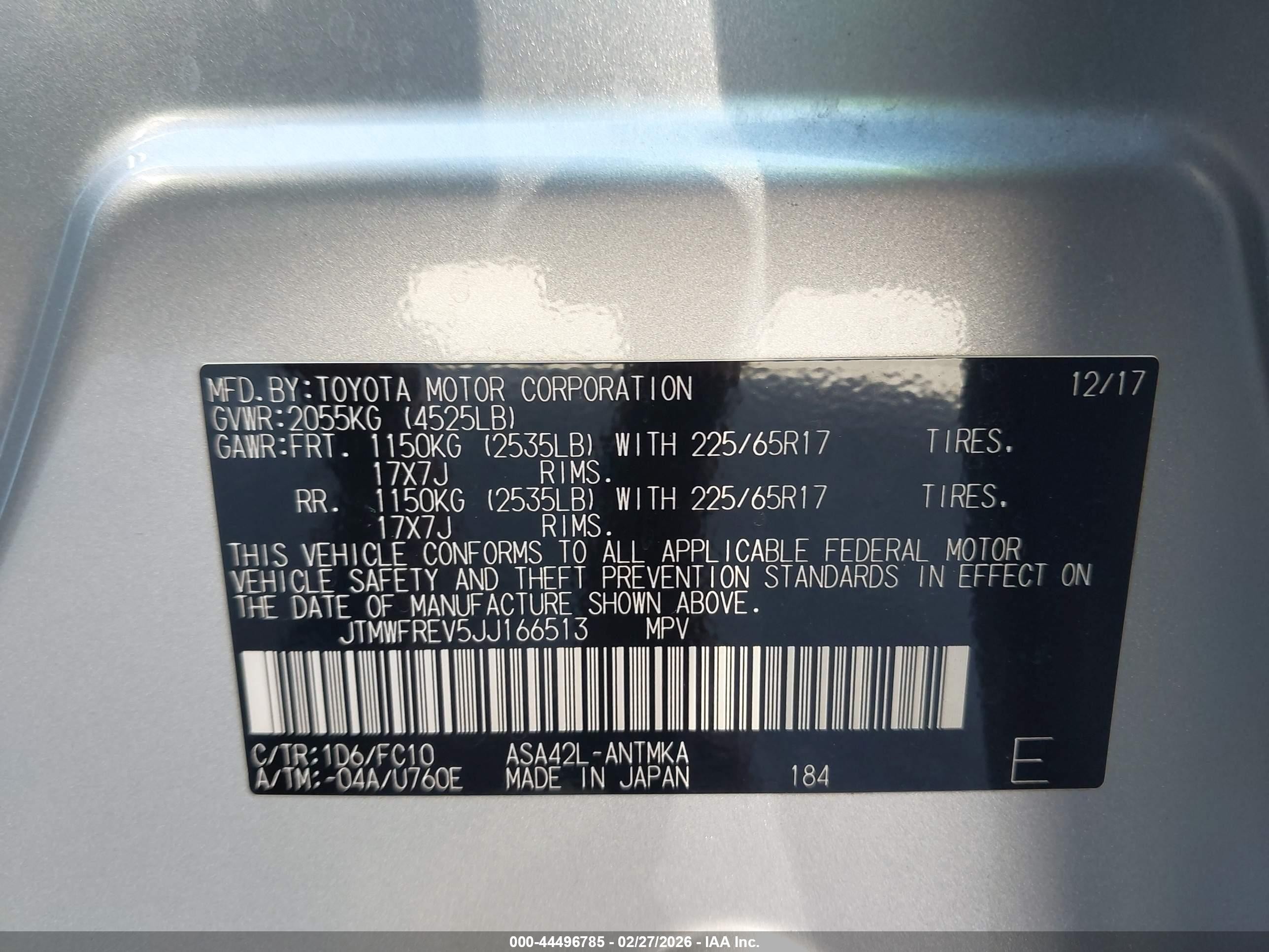 2018 Toyota Rav4 Xle Silver vin: JTMWFREV5JJ166513