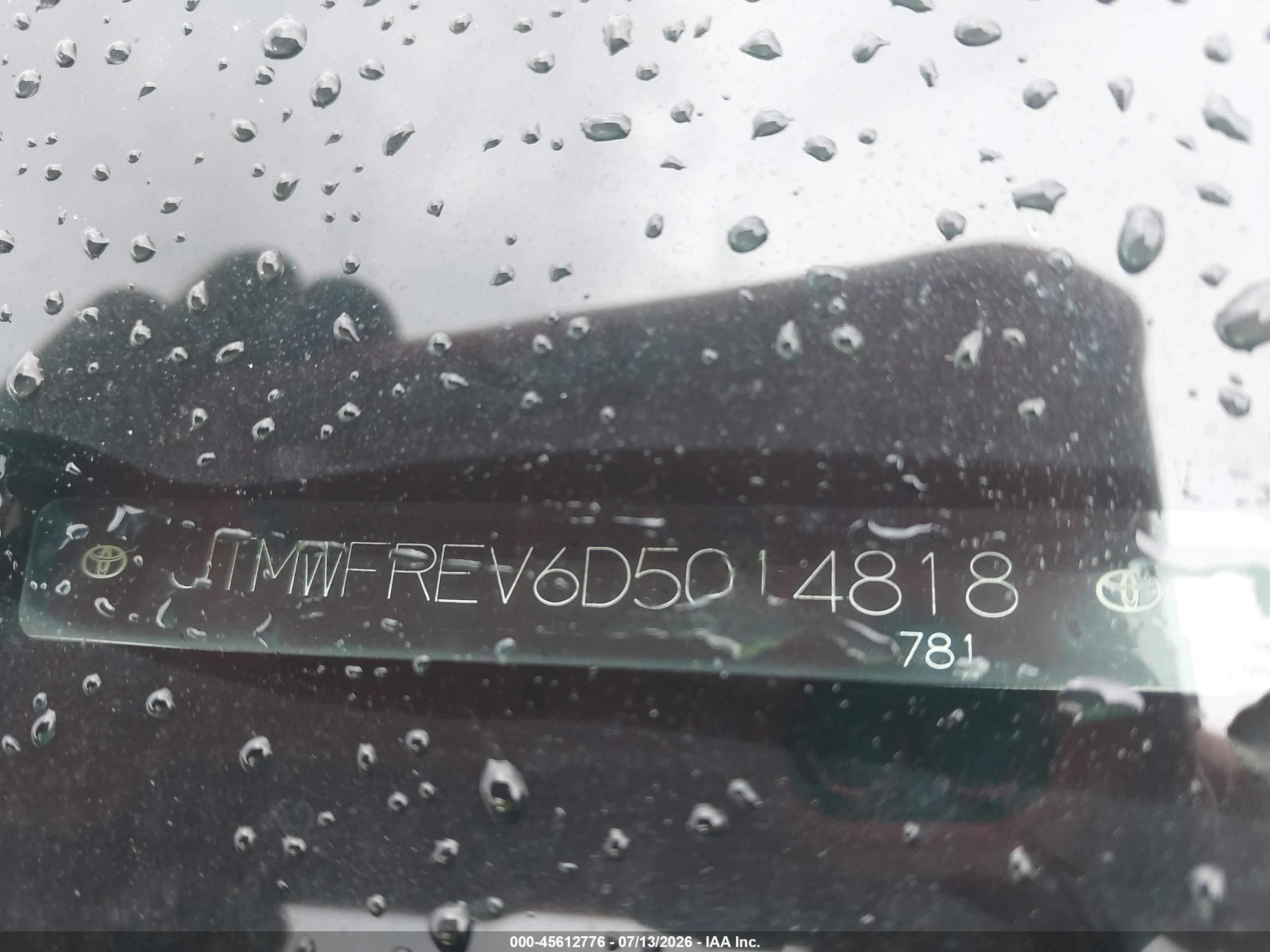 2013 Toyota Rav4 Xle Черный vin: JTMWFREV6D5014818