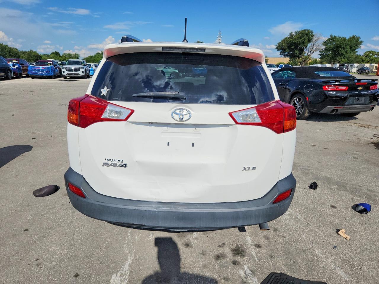 2013 Toyota Rav4 Xle White vin: JTMWFREV6DD006904