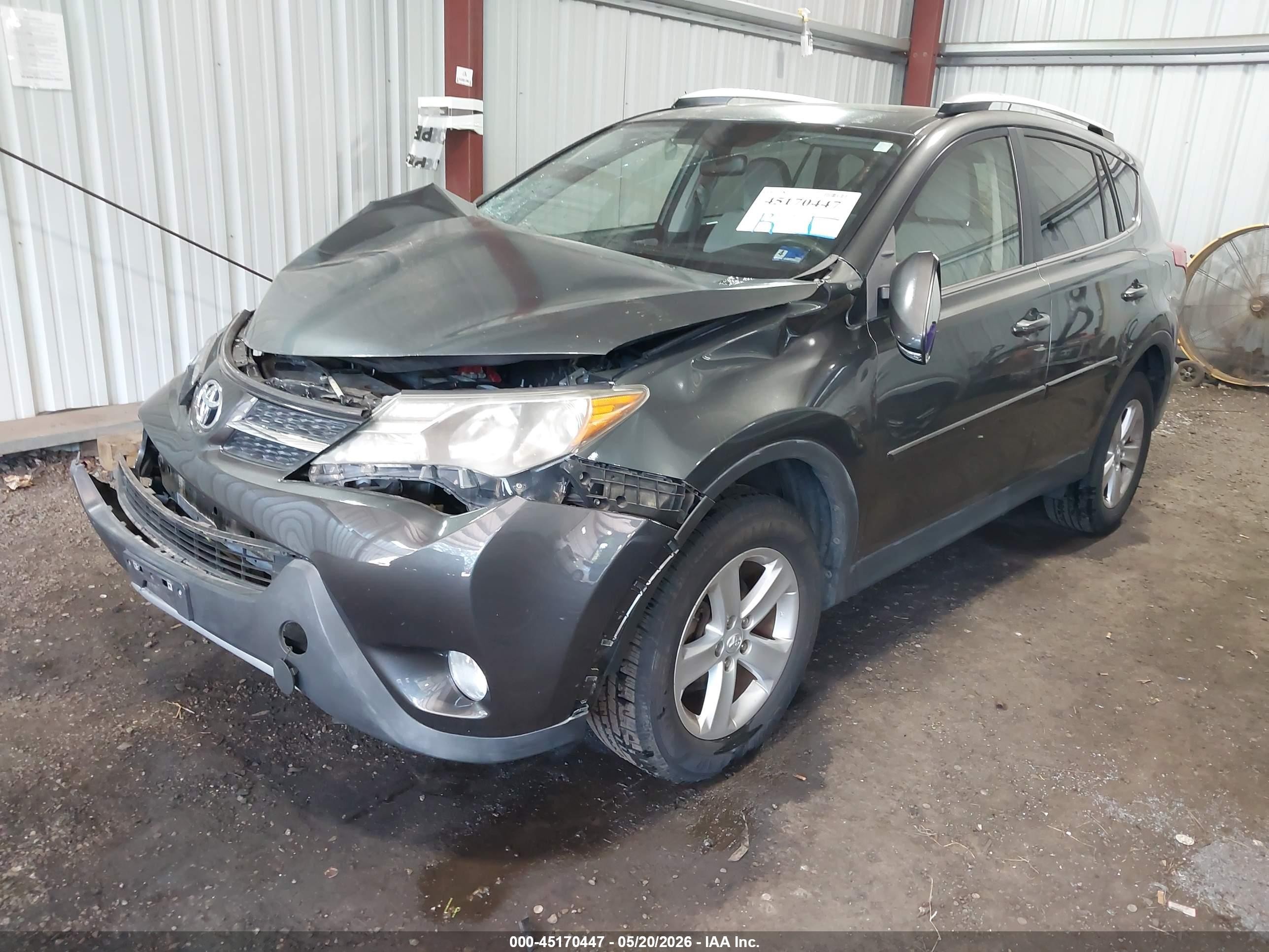 2014 Toyota Rav4 Xle Blue vin: JTMWFREV6ED032713