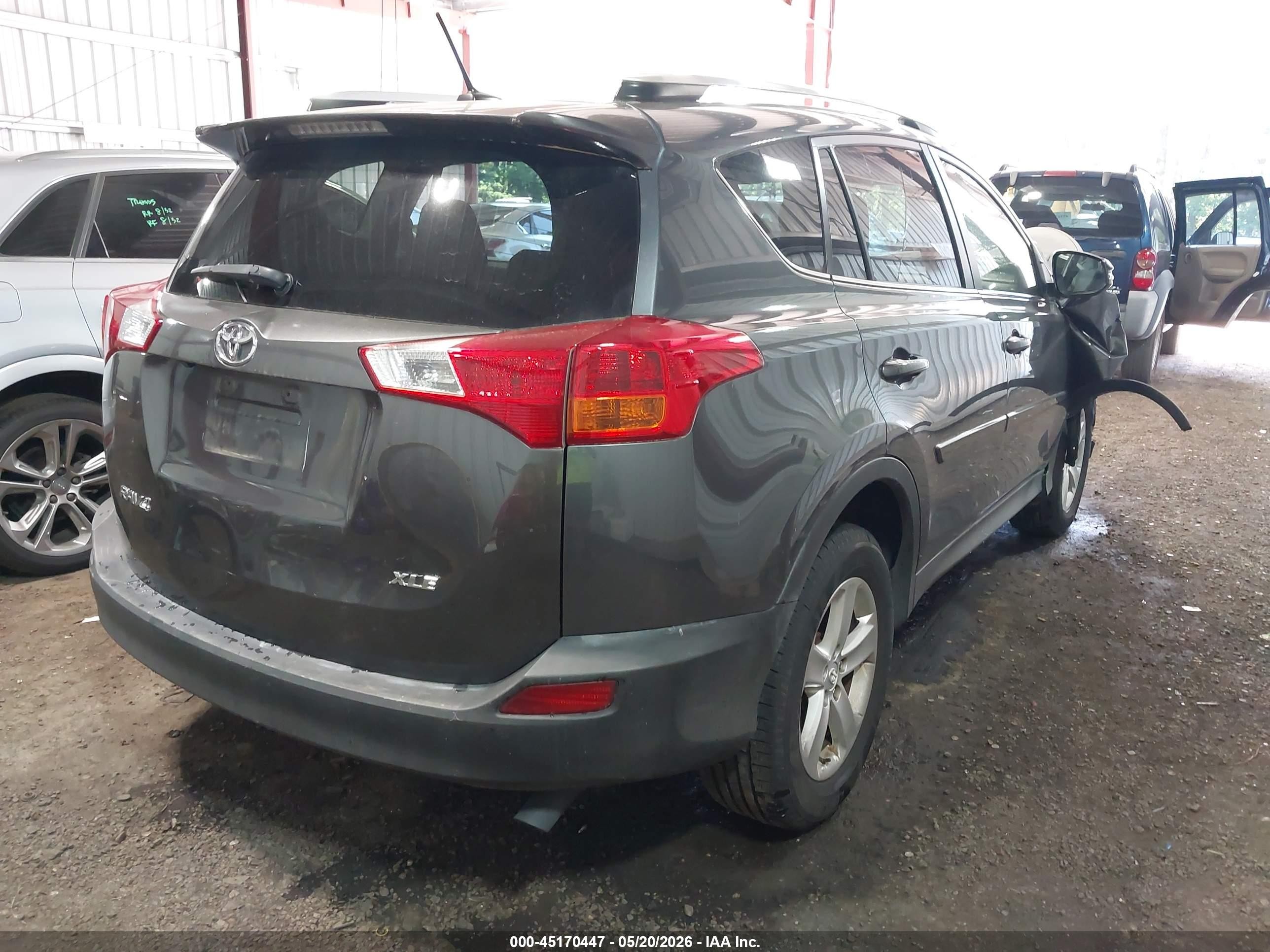 2014 Toyota Rav4 Xle Blue vin: JTMWFREV6ED032713