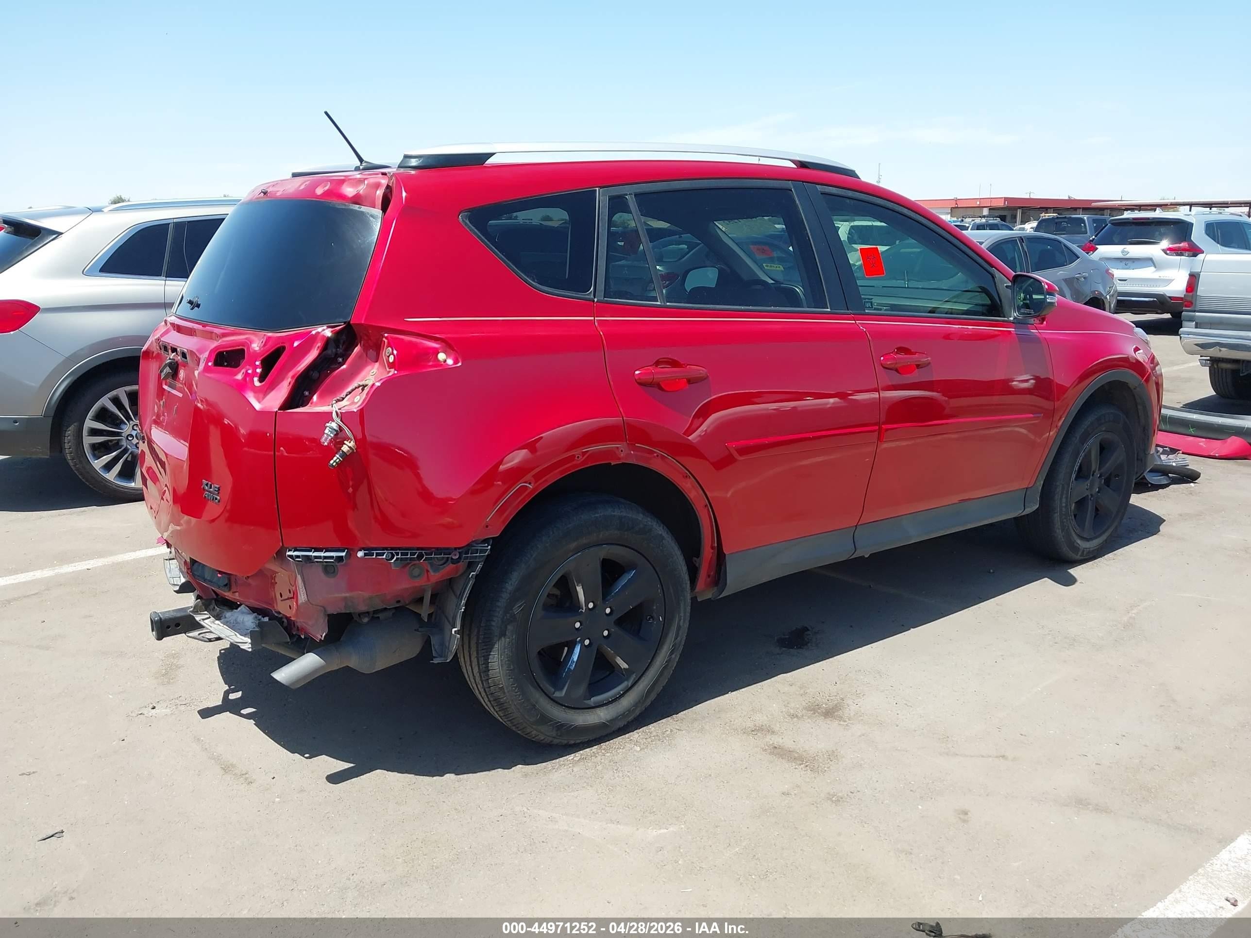 2014 Toyota Rav4 Xle Red vin: JTMWFREV6EJ000765
