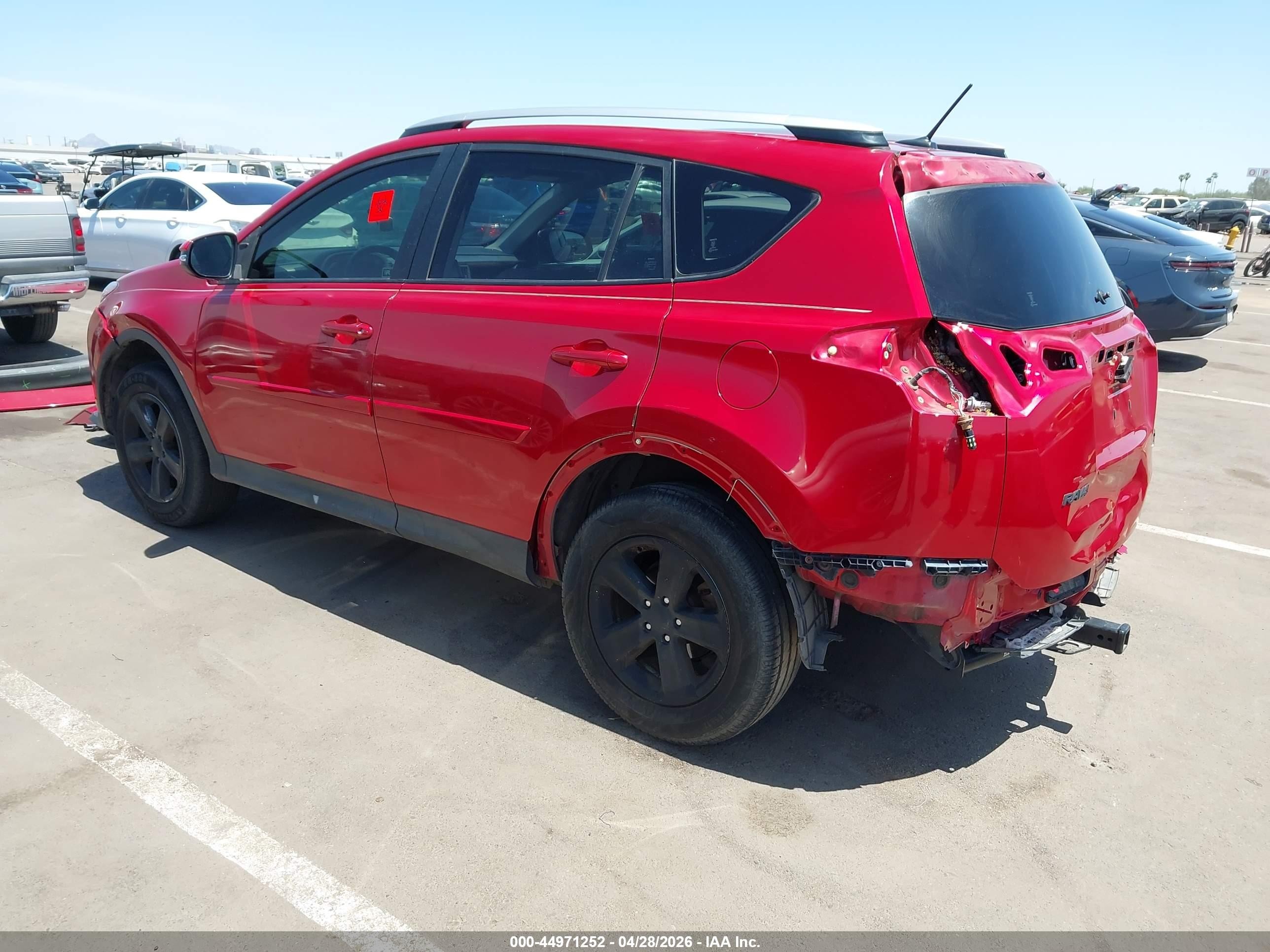 2014 Toyota Rav4 Xle Red vin: JTMWFREV6EJ000765