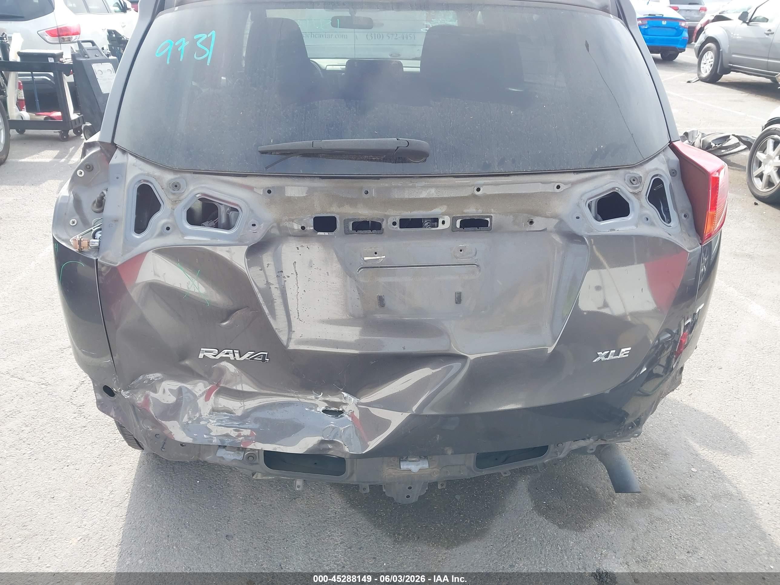 2015 Toyota Rav4 Xle Gray vin: JTMWFREV6FJ040989
