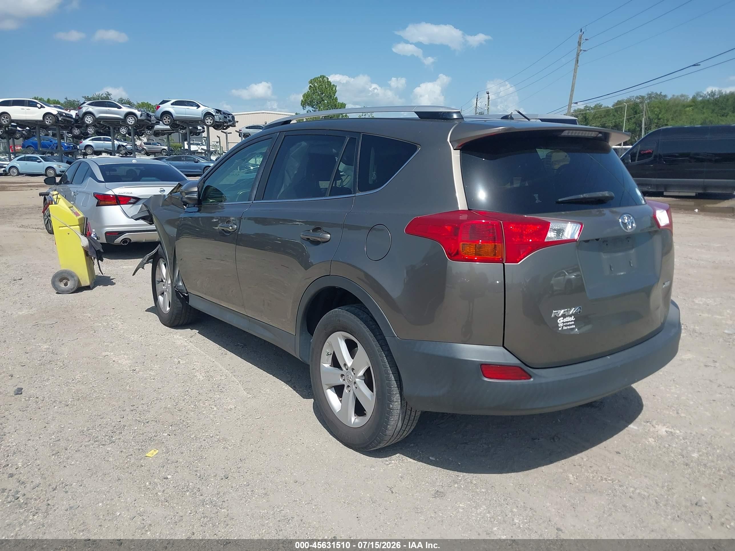 2013 Toyota Rav4 Xle Gray vin: JTMWFREV7DD003185