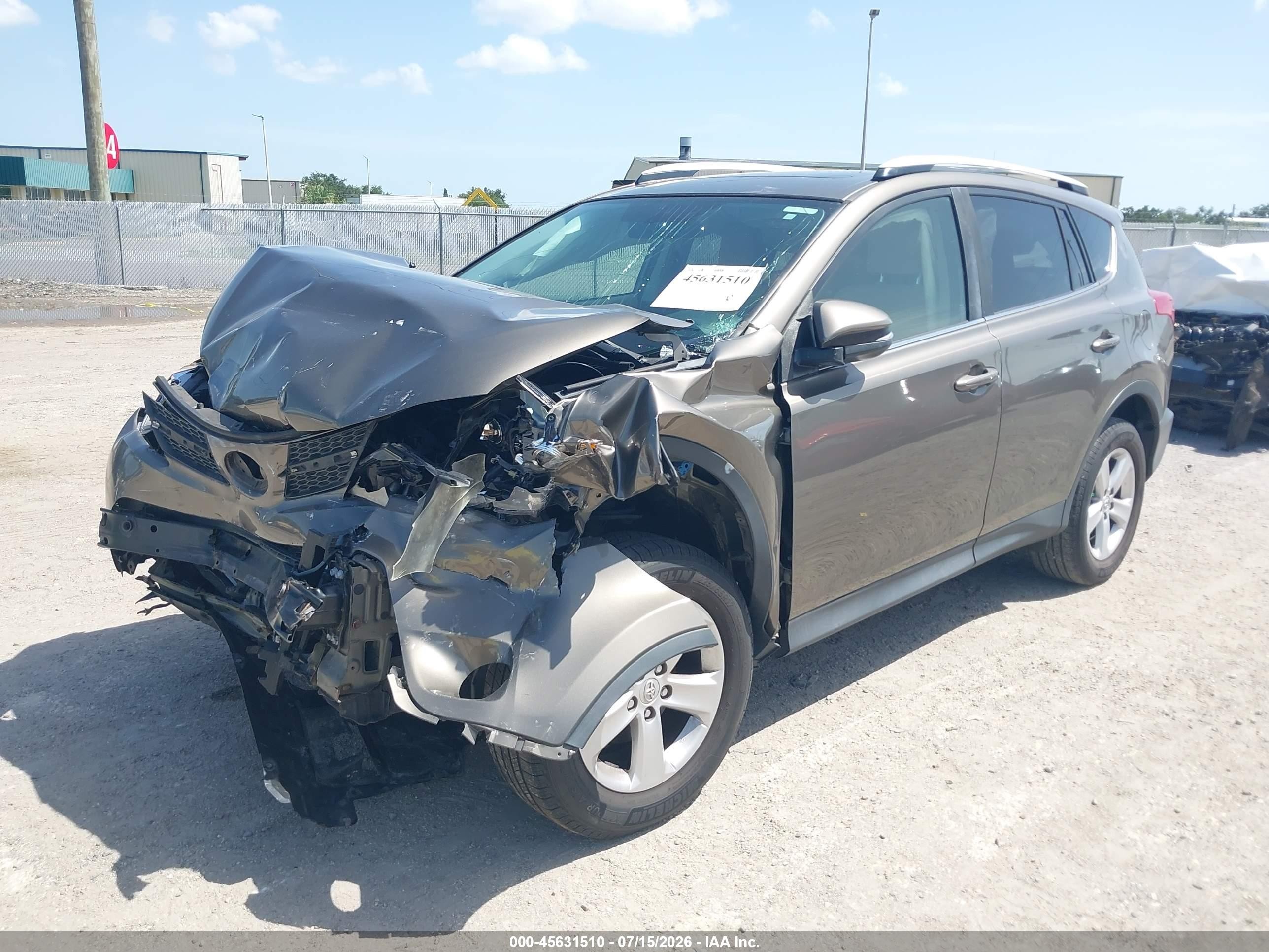 2013 Toyota Rav4 Xle Gray vin: JTMWFREV7DD003185