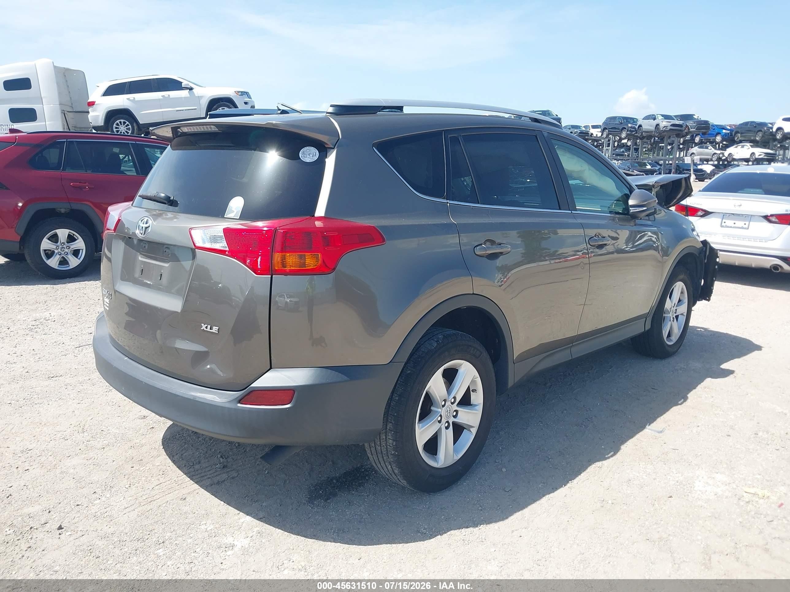 2013 Toyota Rav4 Xle Gray vin: JTMWFREV7DD003185
