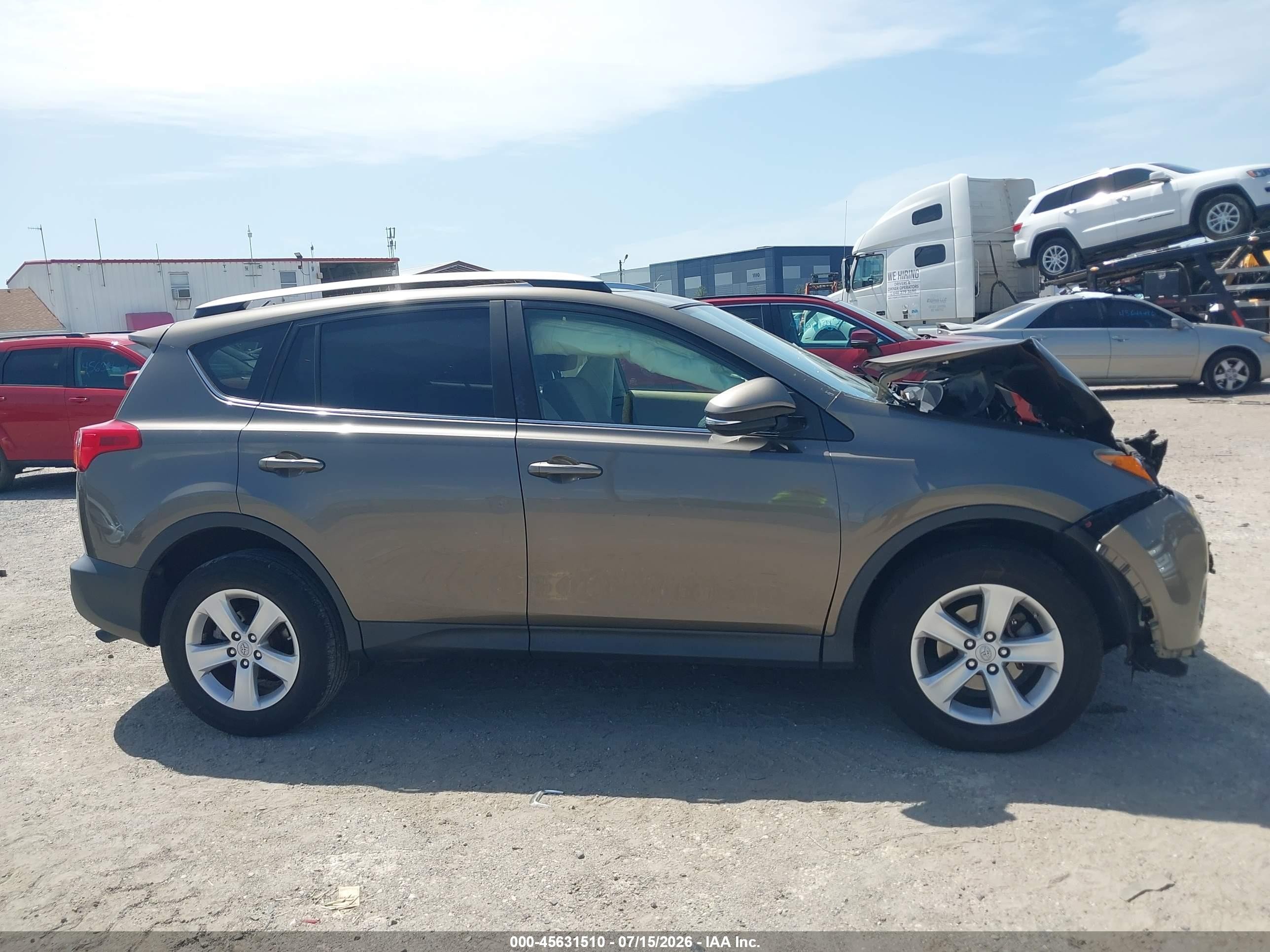2013 Toyota Rav4 Xle Gray vin: JTMWFREV7DD003185
