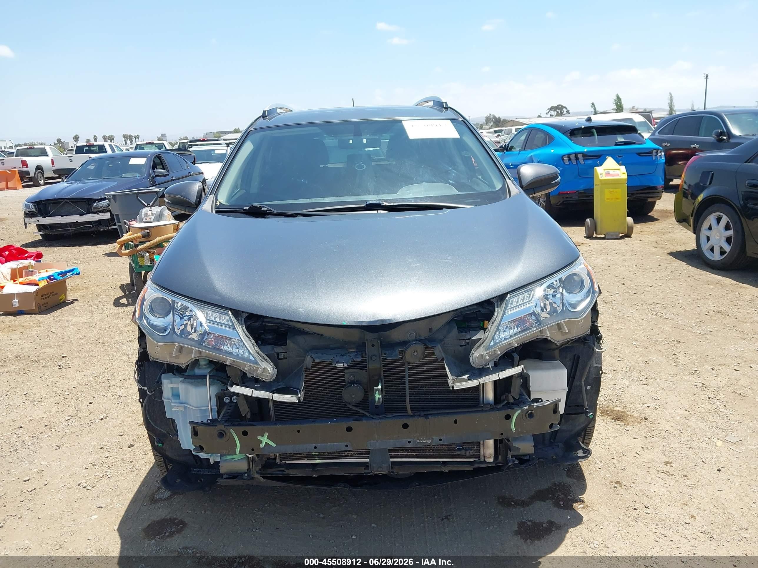 2013 Toyota Rav4 Xle Gray vin: JTMWFREV7DD006622