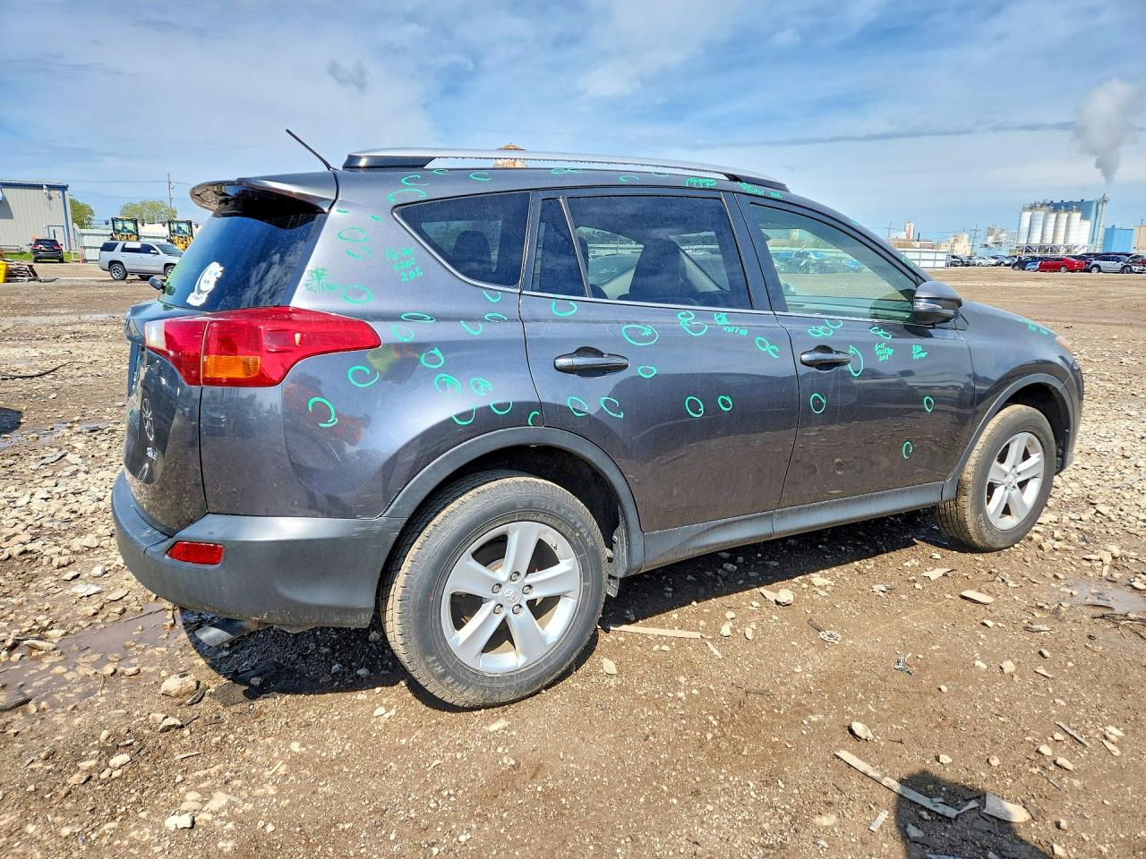 2014 Toyota Rav4 Xle Gray vin: JTMWFREV7ED041114