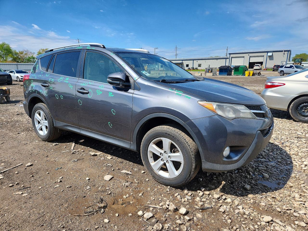 2014 Toyota Rav4 Xle Gray vin: JTMWFREV7ED041114
