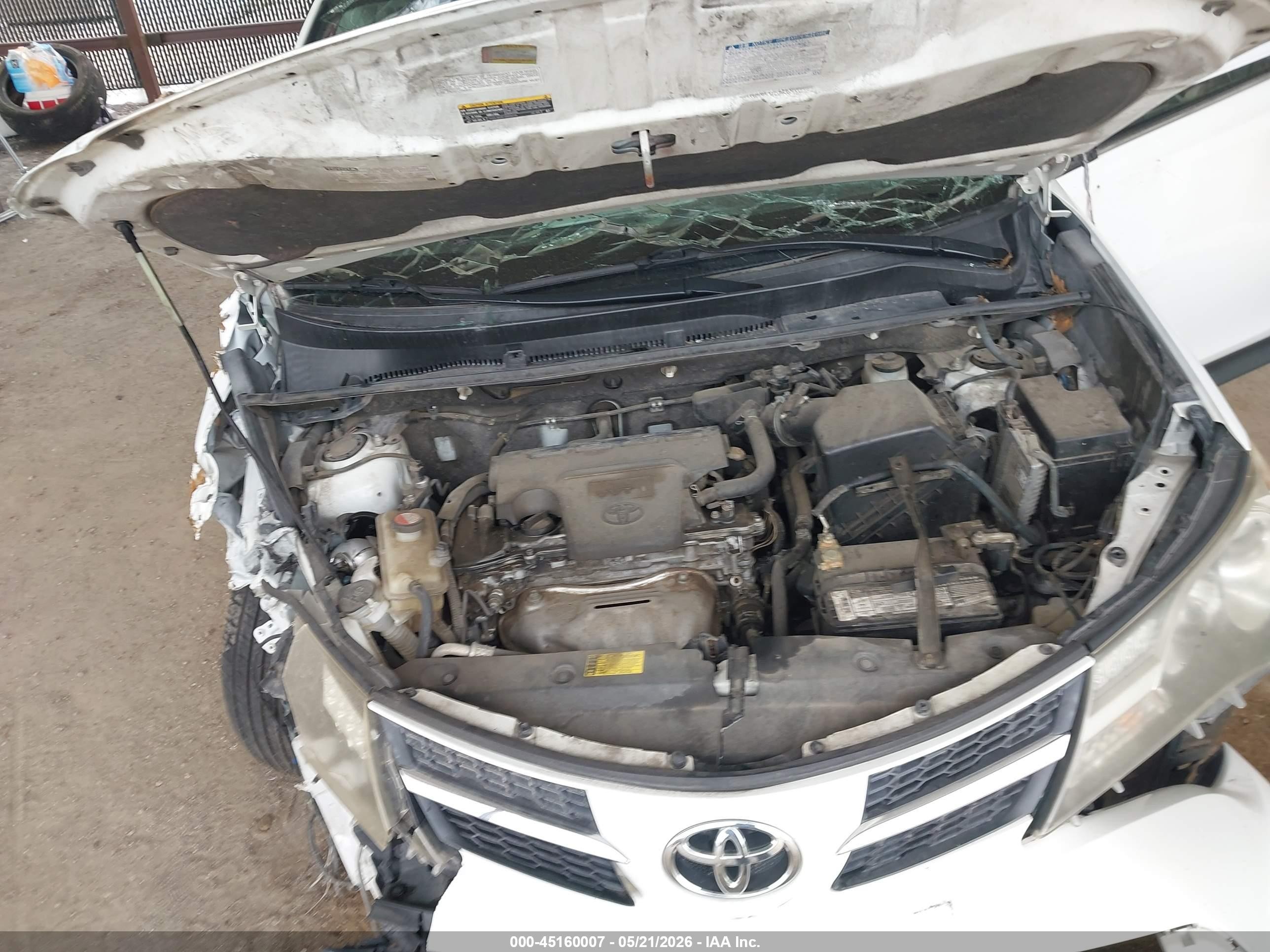 2014 Toyota Rav4 Xle White vin: JTMWFREV8EJ008480