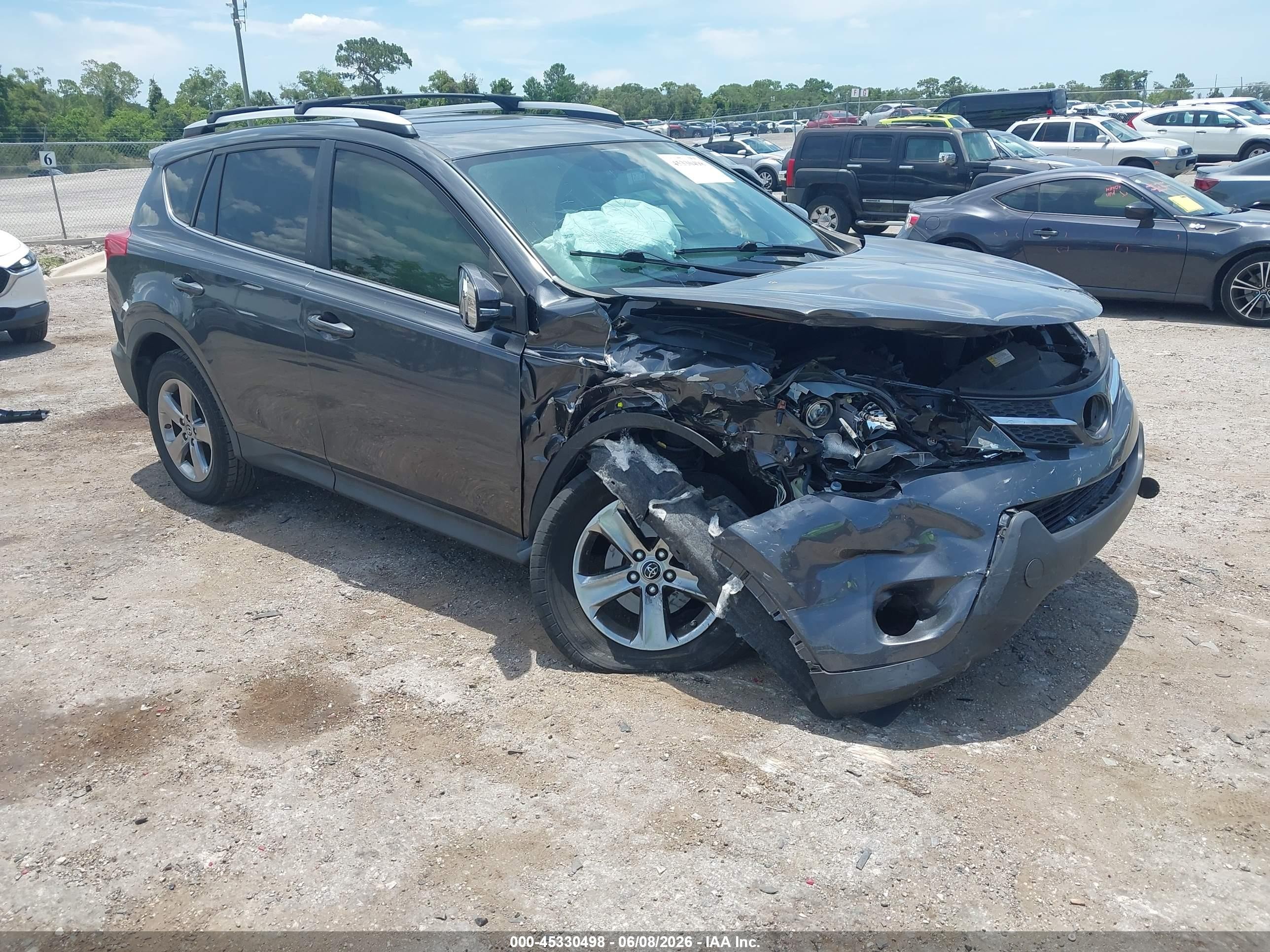 2015 Toyota Rav4 Xle Gray vin: JTMWFREV9FD069952