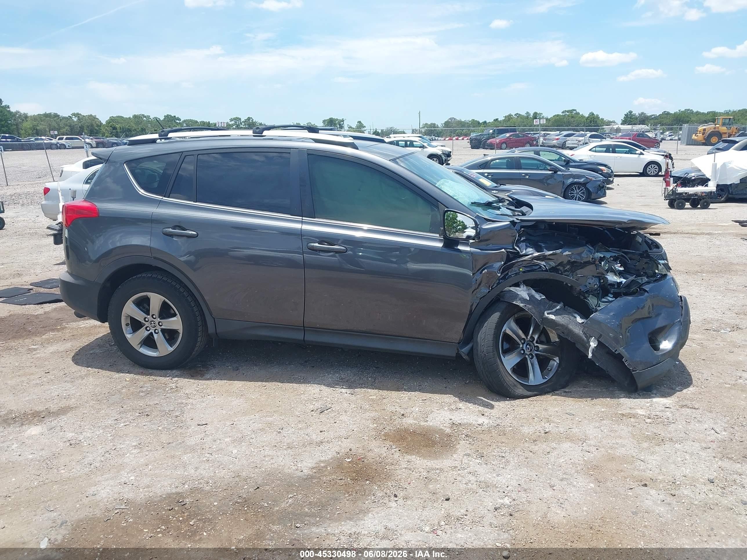 2015 Toyota Rav4 Xle Gray vin: JTMWFREV9FD069952