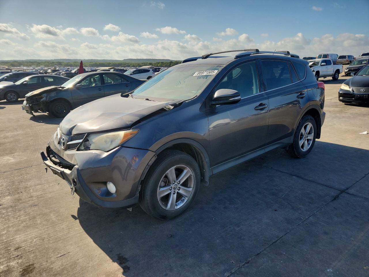 2015 Toyota Rav4 Xle Gray vin: JTMWFREV9FJ038895