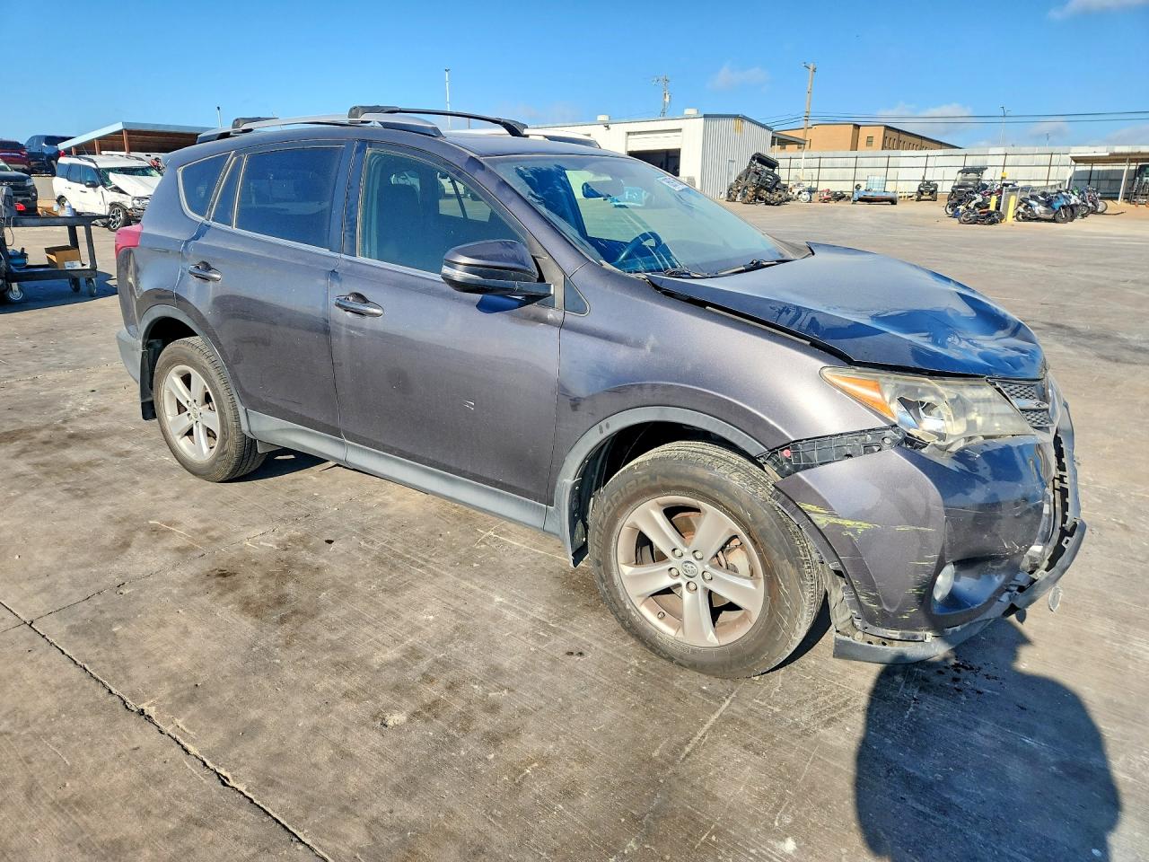2015 Toyota Rav4 Xle Gray vin: JTMWFREV9FJ038895