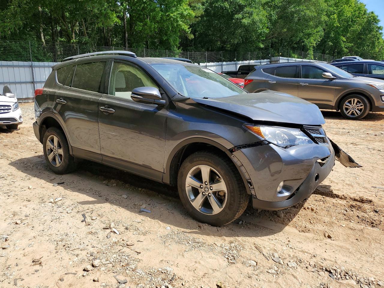 2015 Toyota Rav4 Xle Gray vin: JTMWFREV9FJ040789