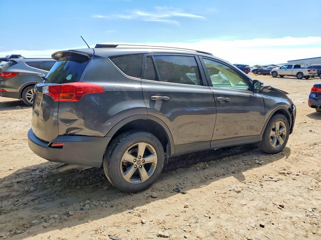 2015 Toyota Rav4 Xle Gray vin: JTMWFREV9FJ040789