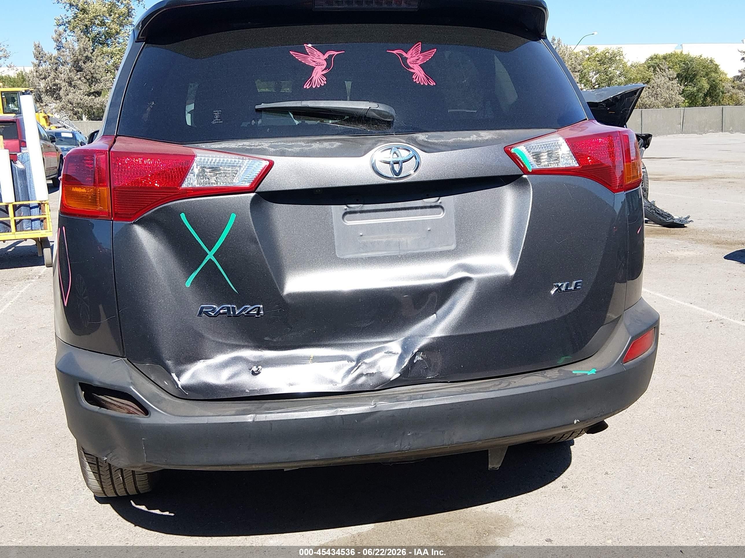 2015 Toyota Rav4 Xle Gray vin: JTMWFREV9FJ047287