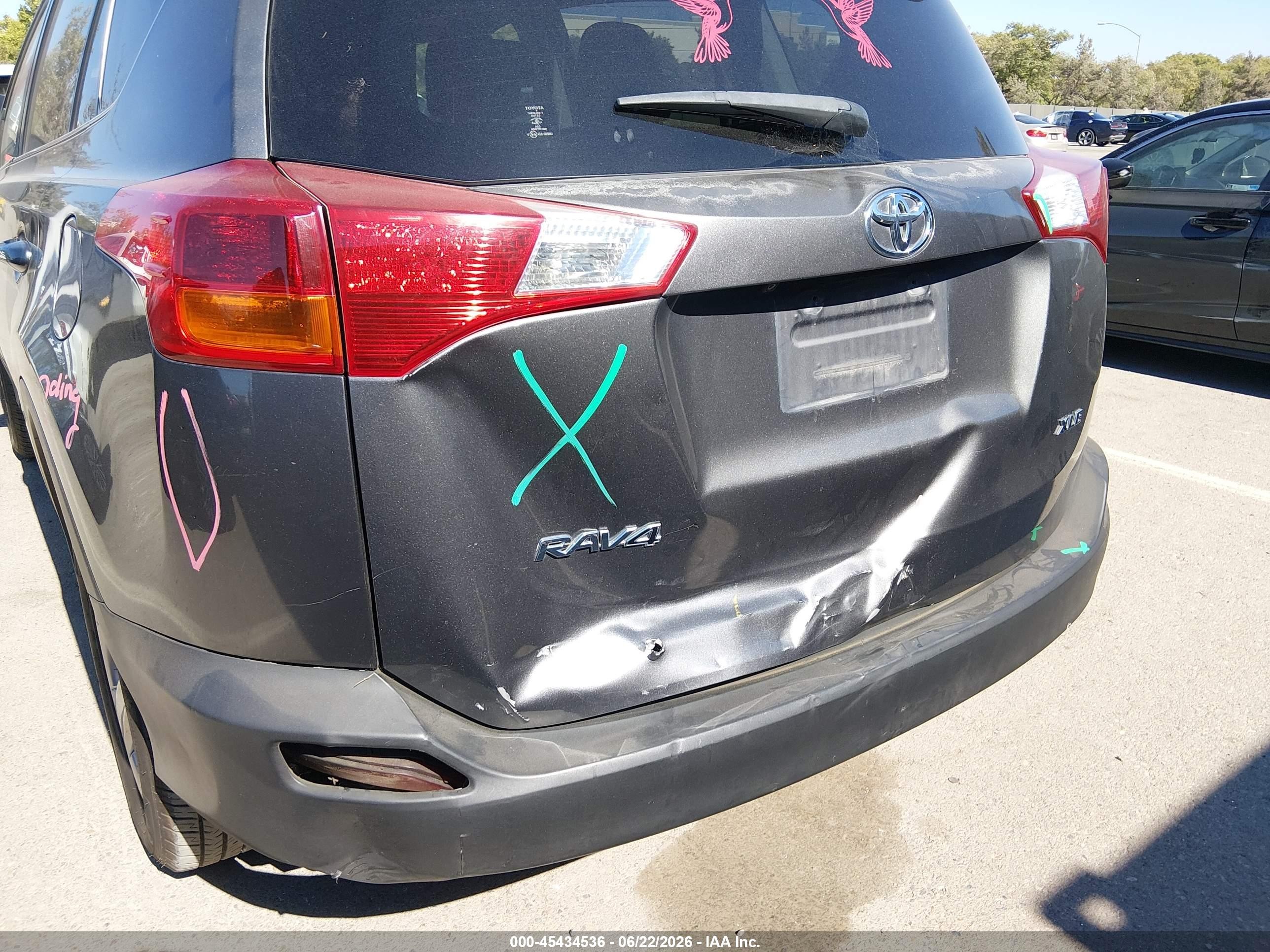 2015 Toyota Rav4 Xle Gray vin: JTMWFREV9FJ047287