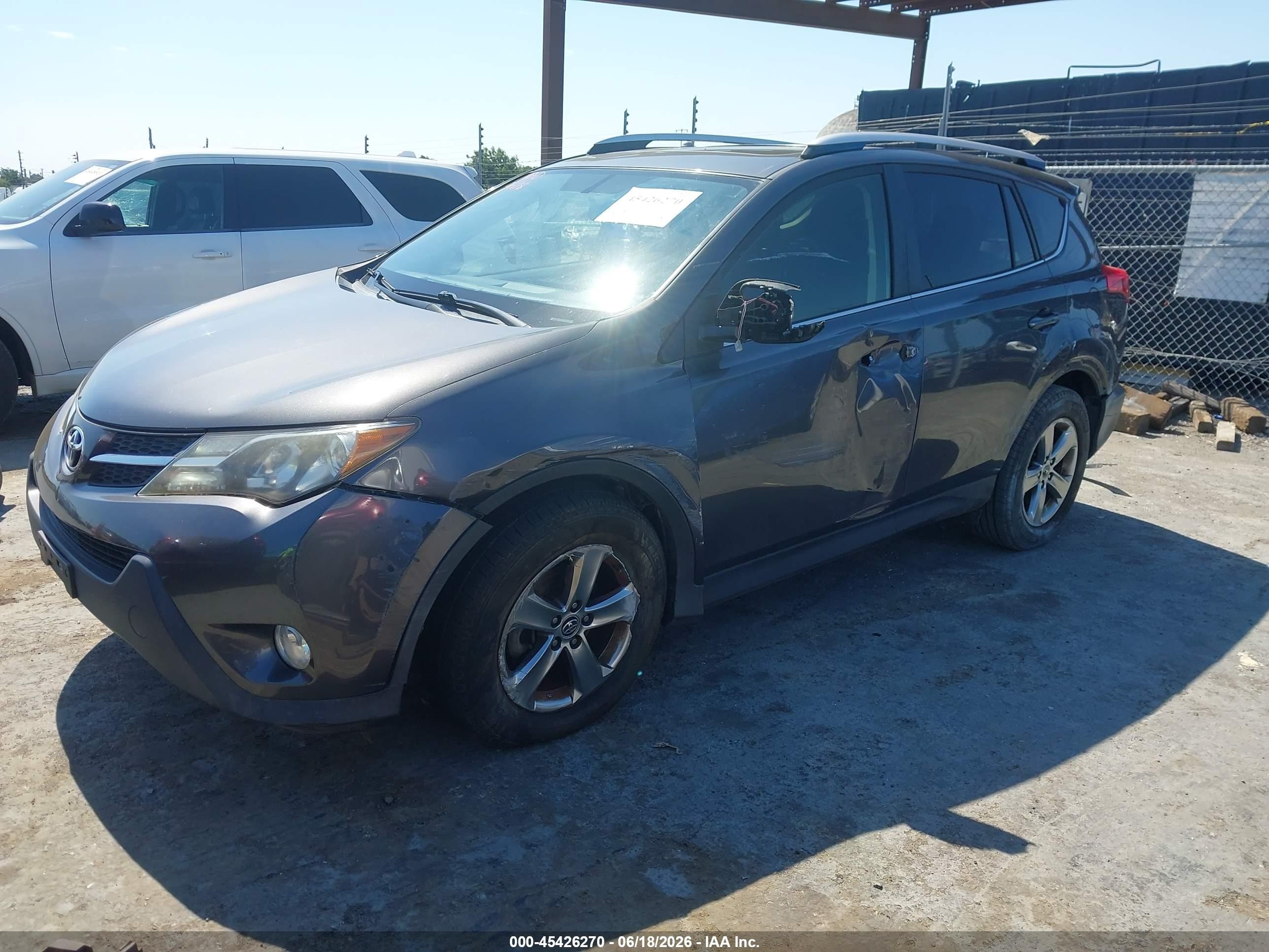 2015 Toyota Rav4 Xle Gray vin: JTMWFREV9FJ052361