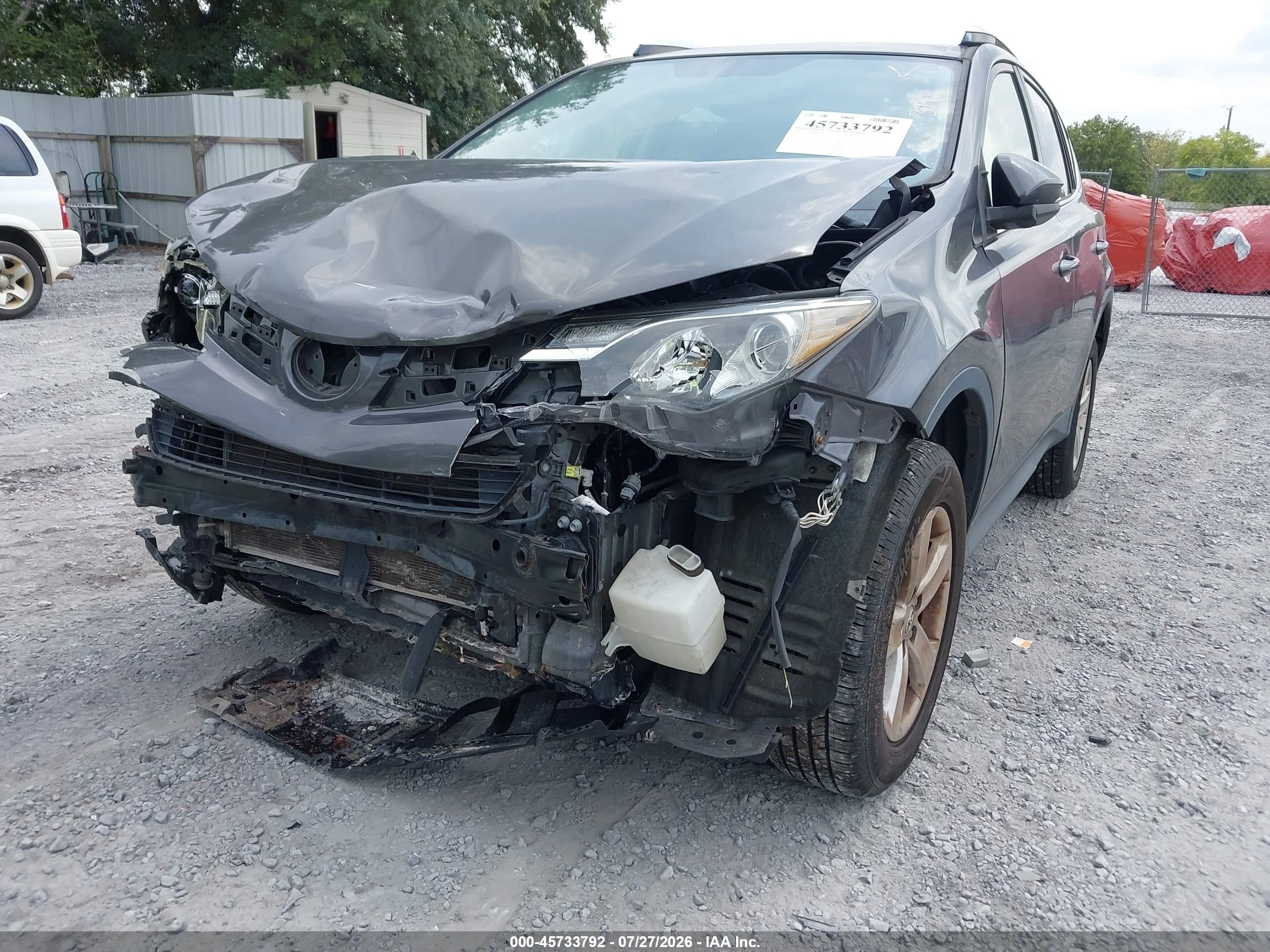 2014 Toyota Rav4 Xle Gray vin: JTMWFREVXEJ010487
