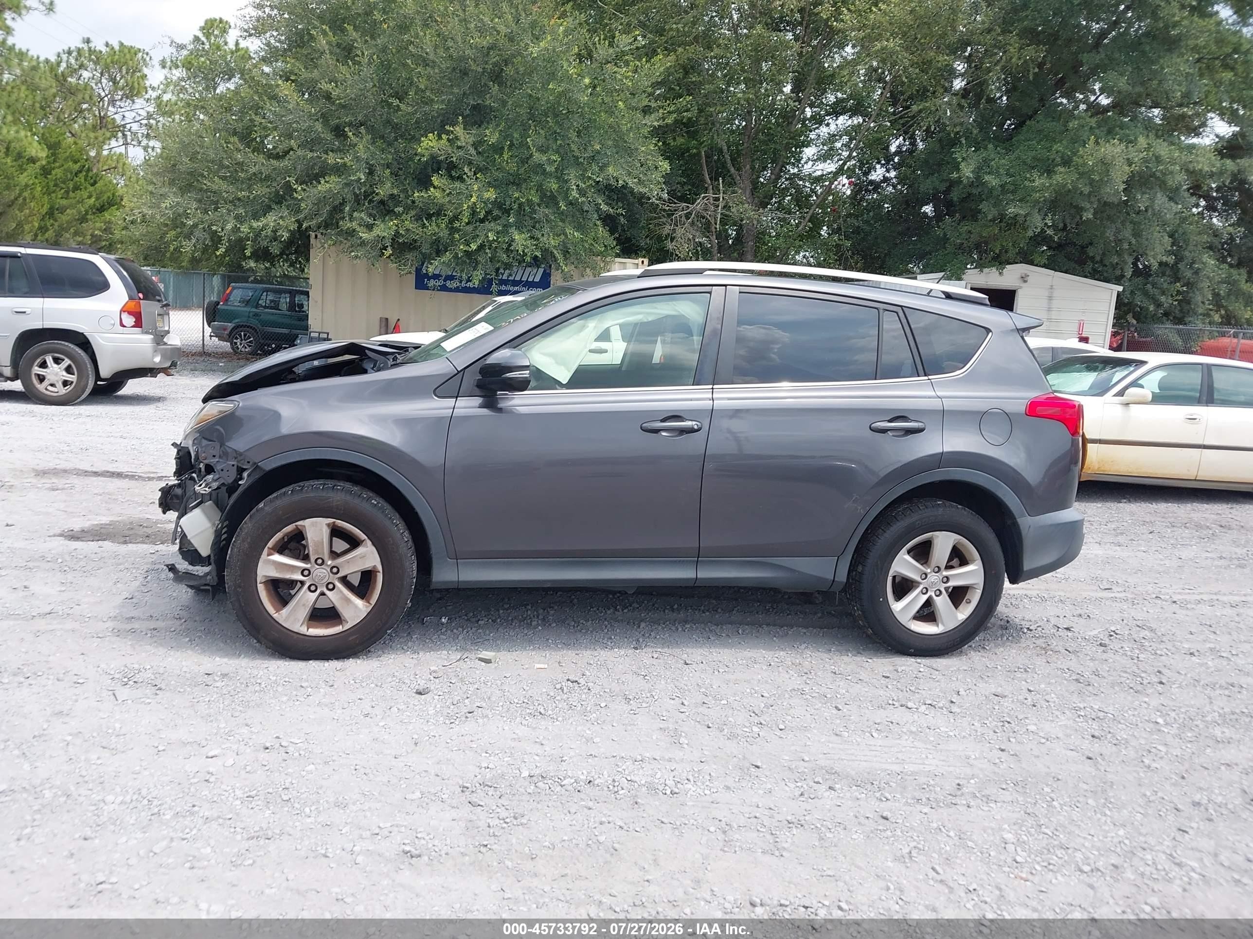 2014 Toyota Rav4 Xle Gray vin: JTMWFREVXEJ010487
