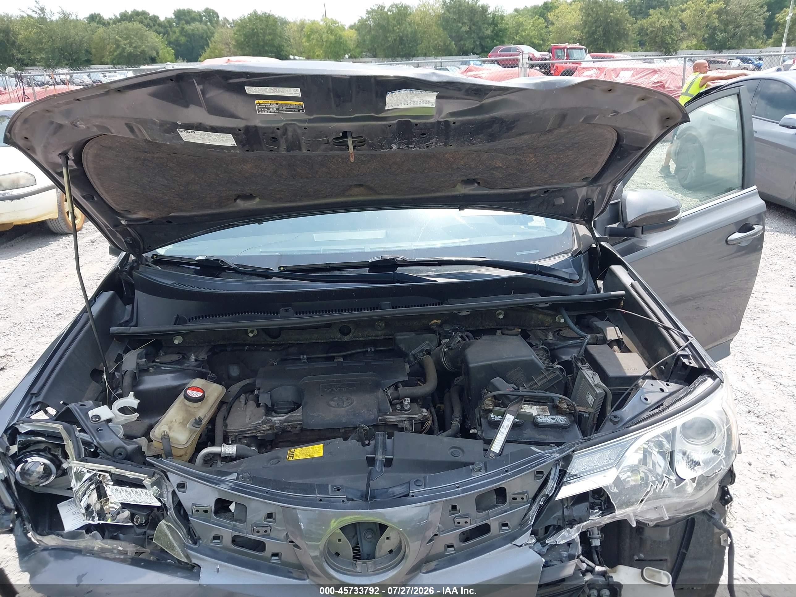 2014 Toyota Rav4 Xle Gray vin: JTMWFREVXEJ010487