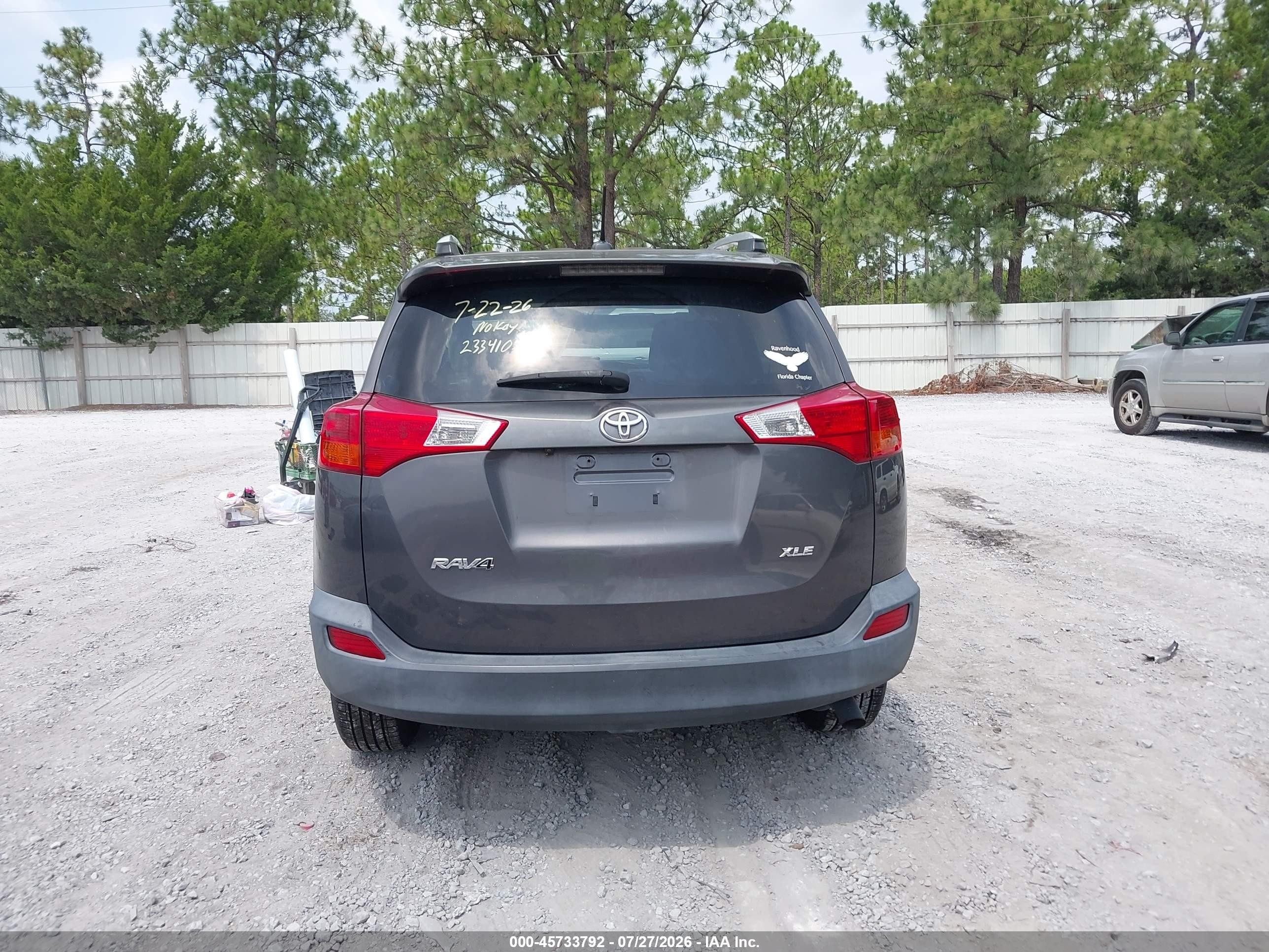 2014 Toyota Rav4 Xle Gray vin: JTMWFREVXEJ010487