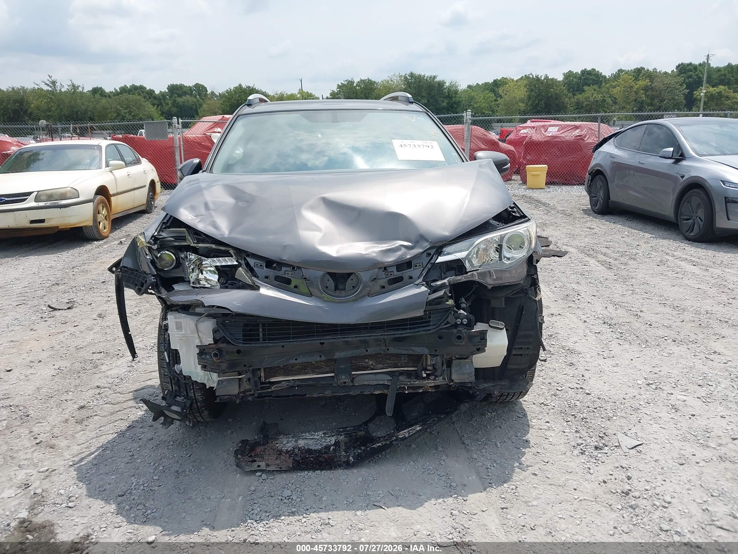 2014 Toyota Rav4 Xle Gray vin: JTMWFREVXEJ010487