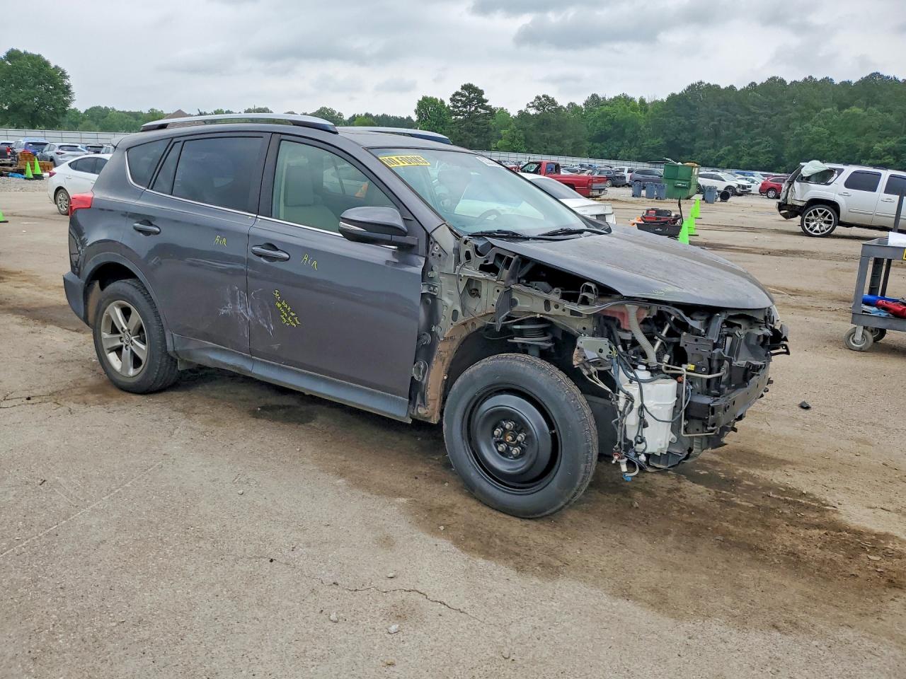 2015 Toyota Rav4 Xle Gray vin: JTMWFREVXFJ024584