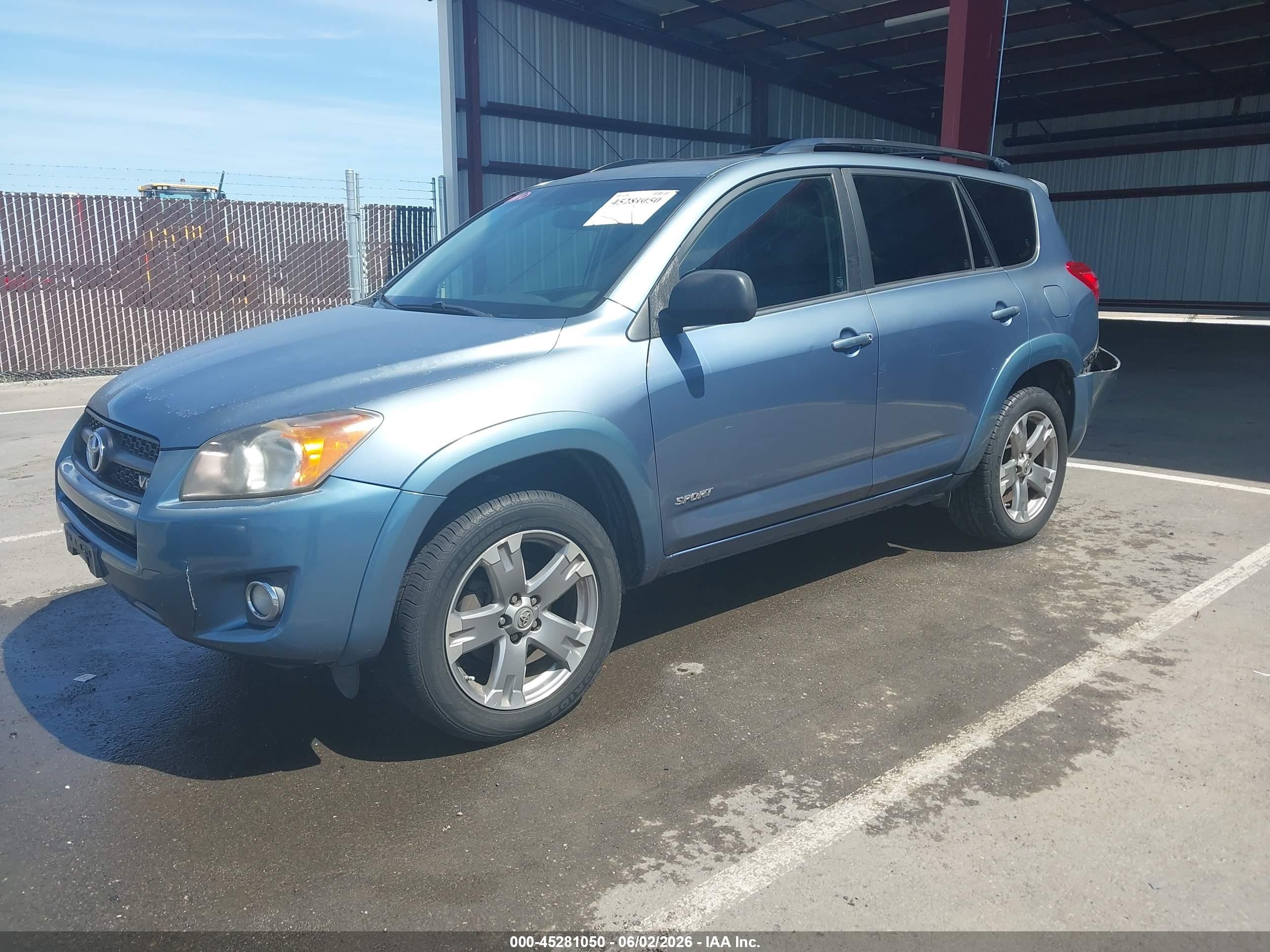 2010 Toyota Rav4 Sport V6 Light Blue vin: JTMWK4DV2A5026217