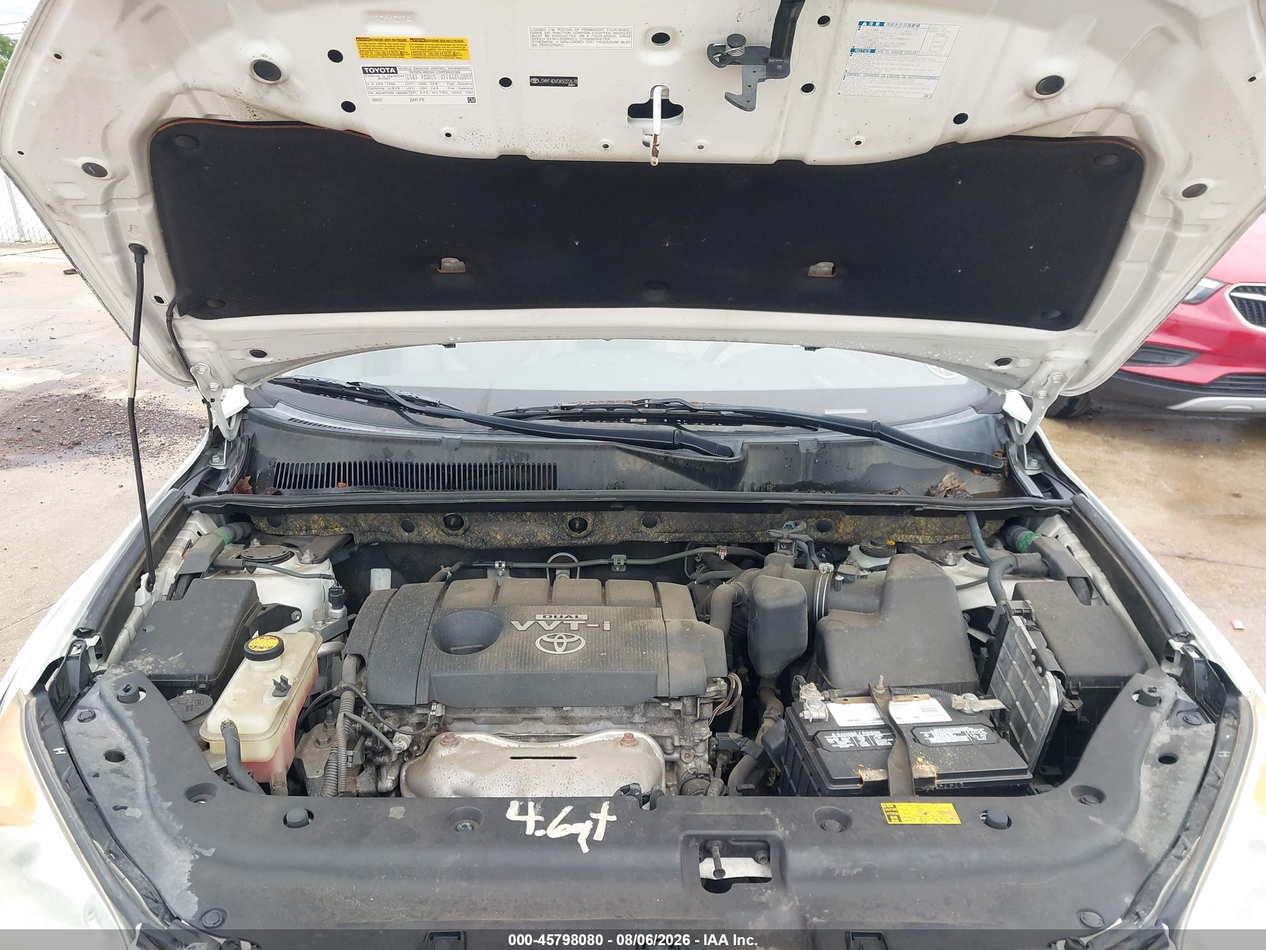2010 Toyota Rav4 Limited White vin: JTMYF4DV0A5022678