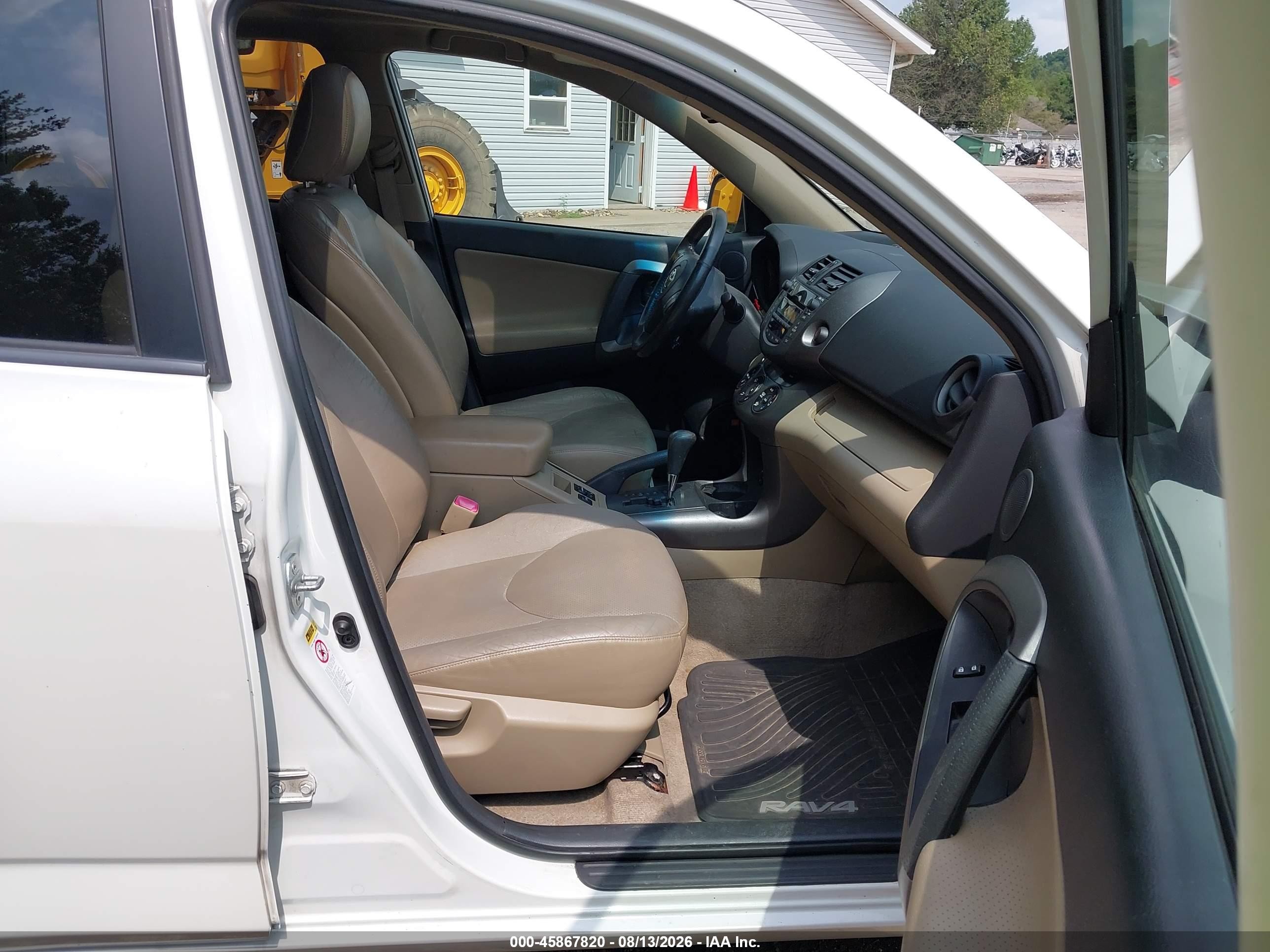 2010 Toyota Rav4 Limited Белый vin: JTMYF4DV0A5023877