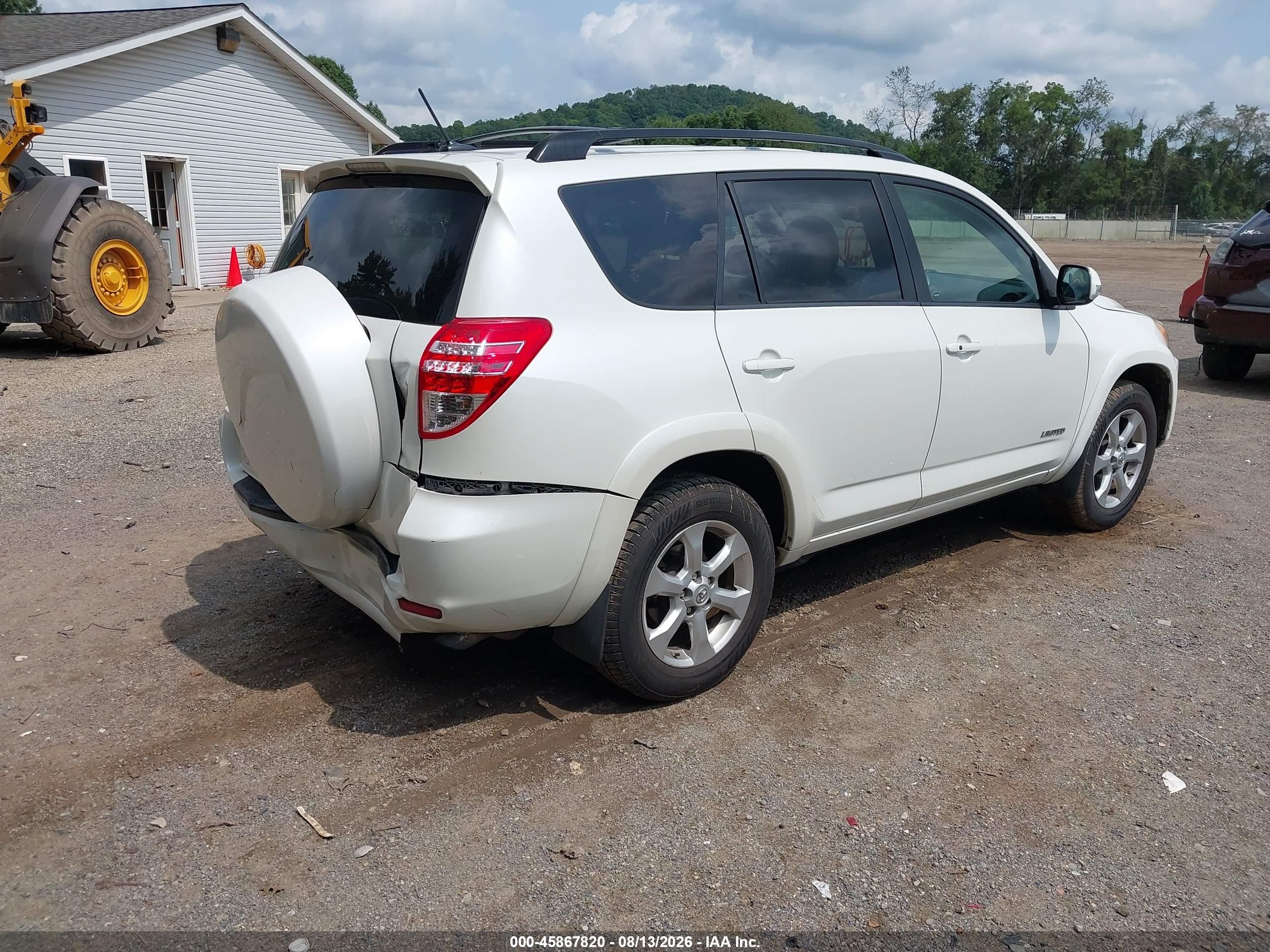 2010 Toyota Rav4 Limited Белый vin: JTMYF4DV0A5023877