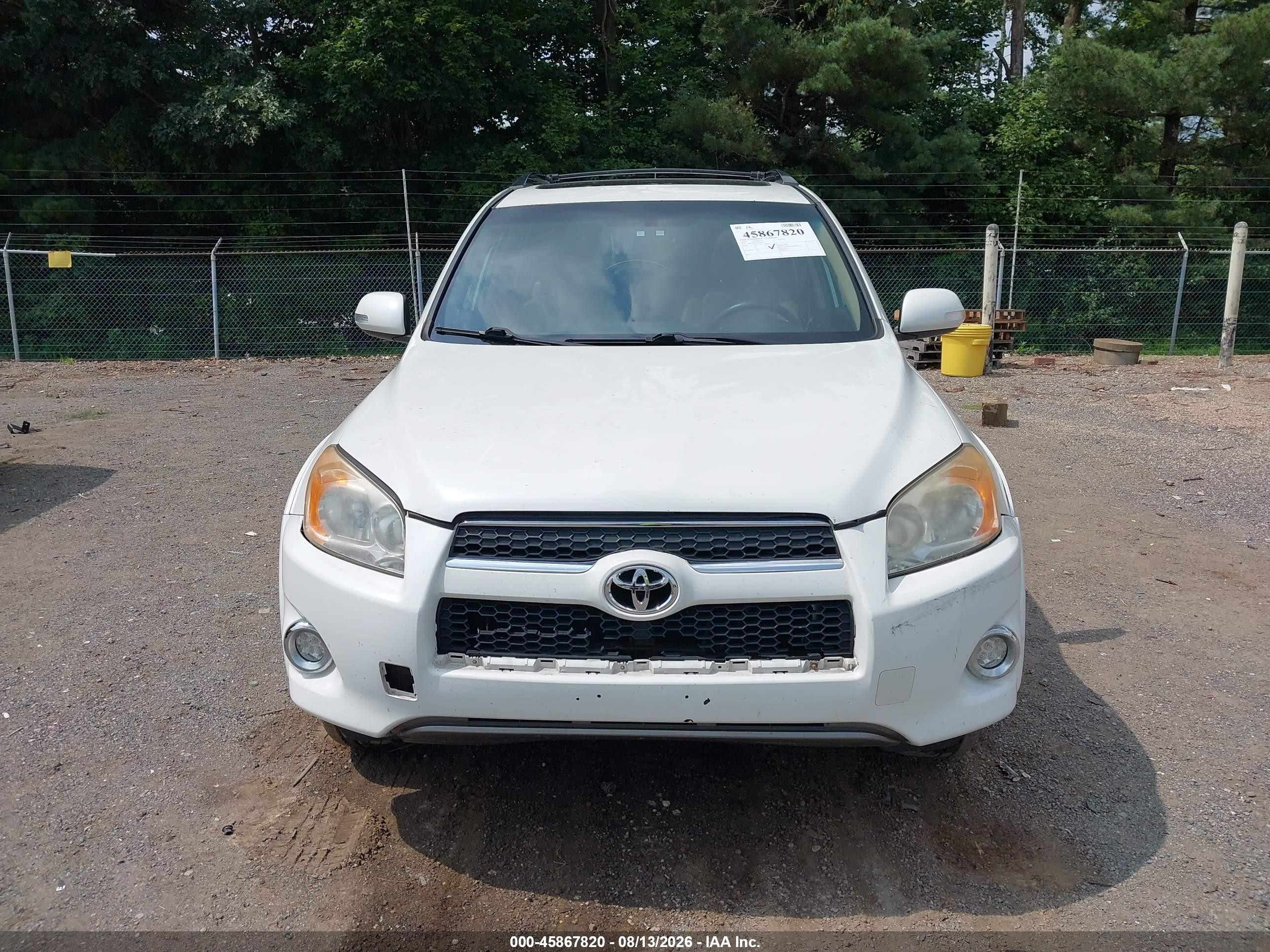 2010 Toyota Rav4 Limited Белый vin: JTMYF4DV0A5023877
