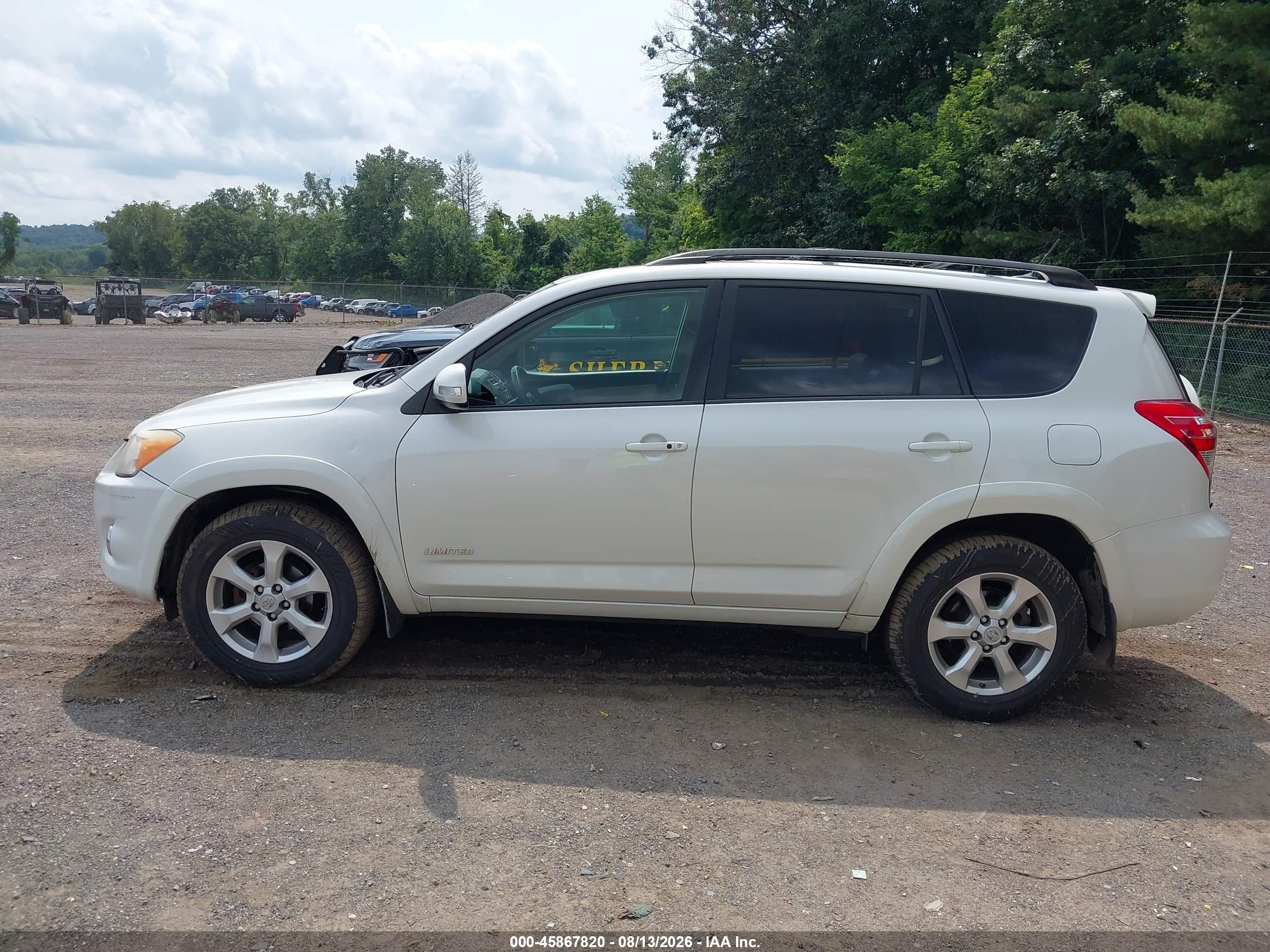 2010 Toyota Rav4 Limited Белый vin: JTMYF4DV0A5023877