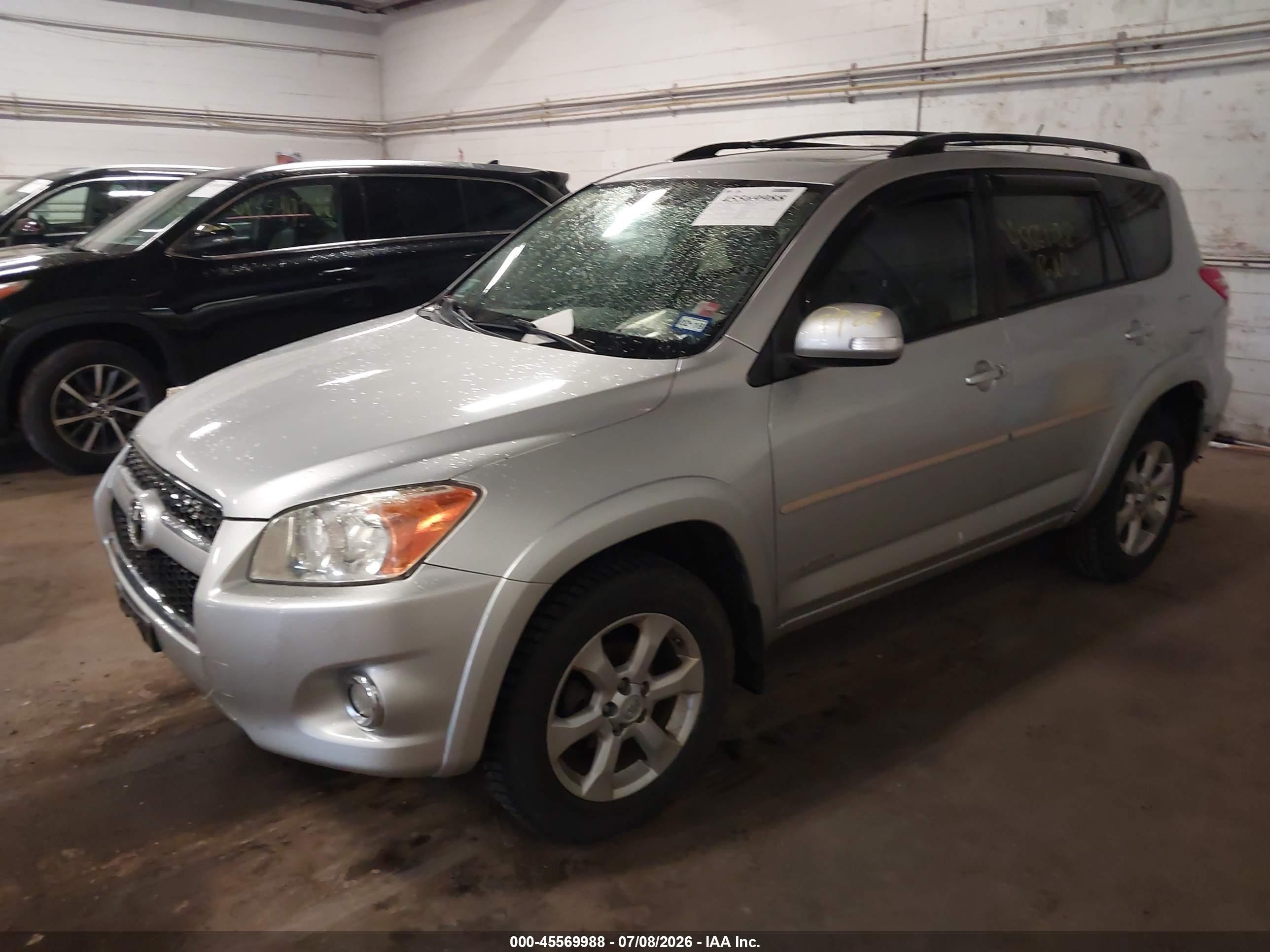 2010 Toyota Rav4 Limited Silver vin: JTMYF4DV0AD018278