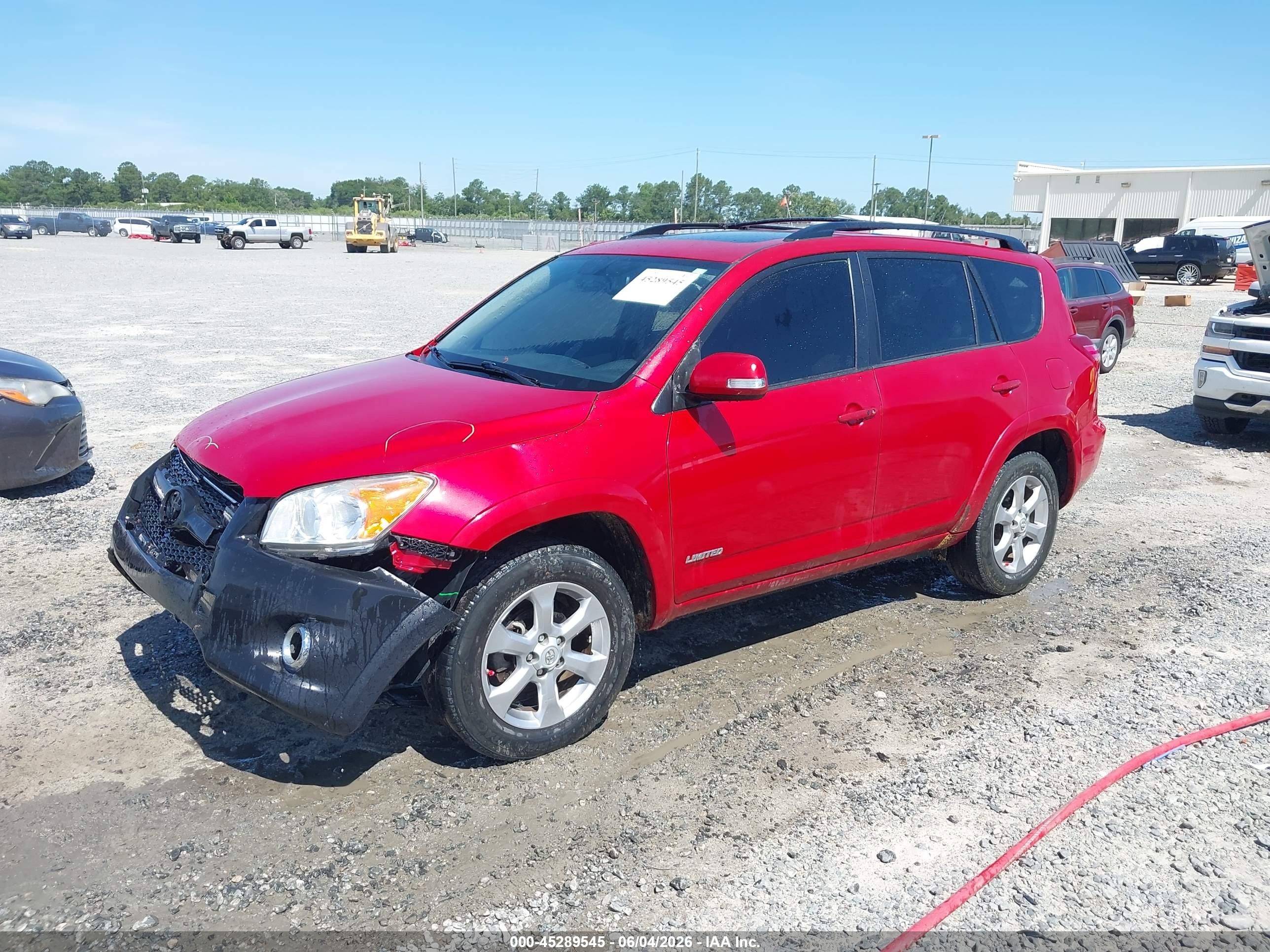2012 Toyota Rav4 Limited Red vin: JTMYF4DV5CD033880