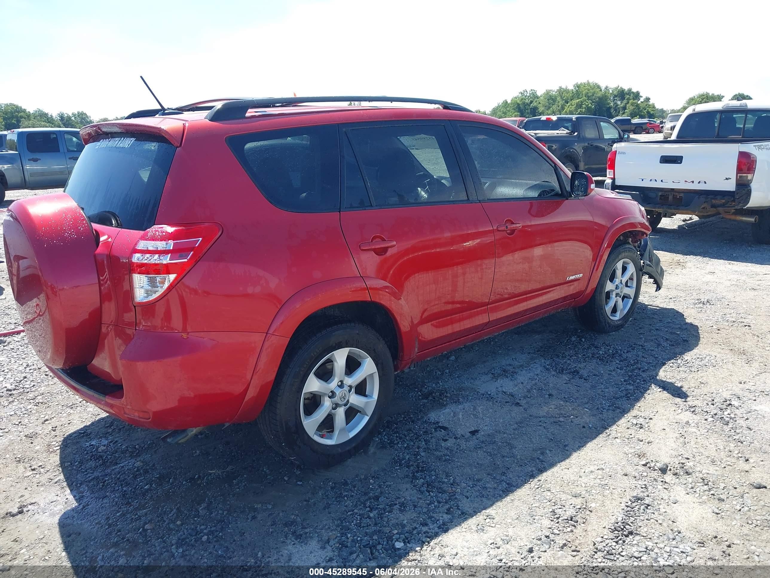 2012 Toyota Rav4 Limited Red vin: JTMYF4DV5CD033880