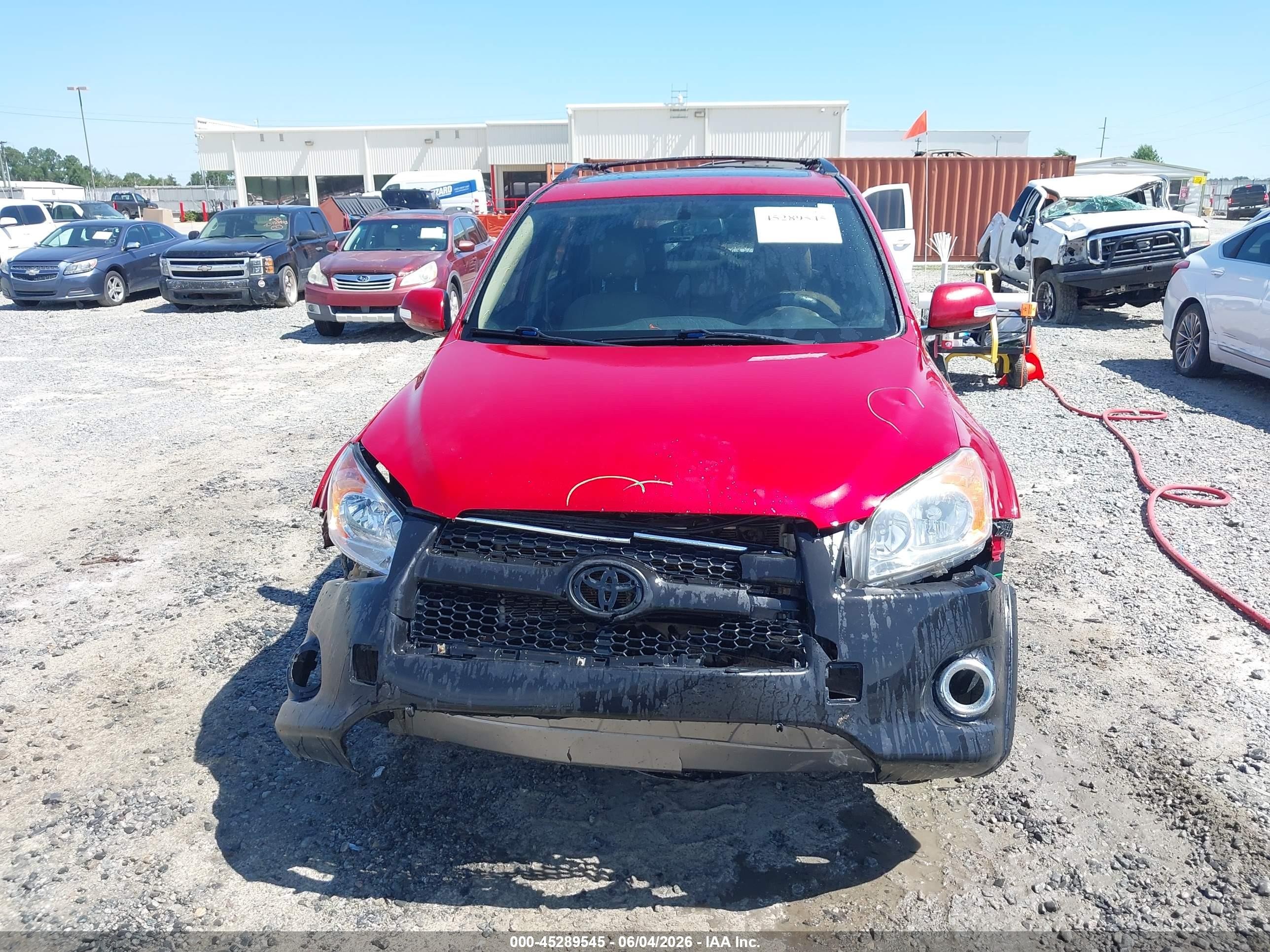 2012 Toyota Rav4 Limited Red vin: JTMYF4DV5CD033880