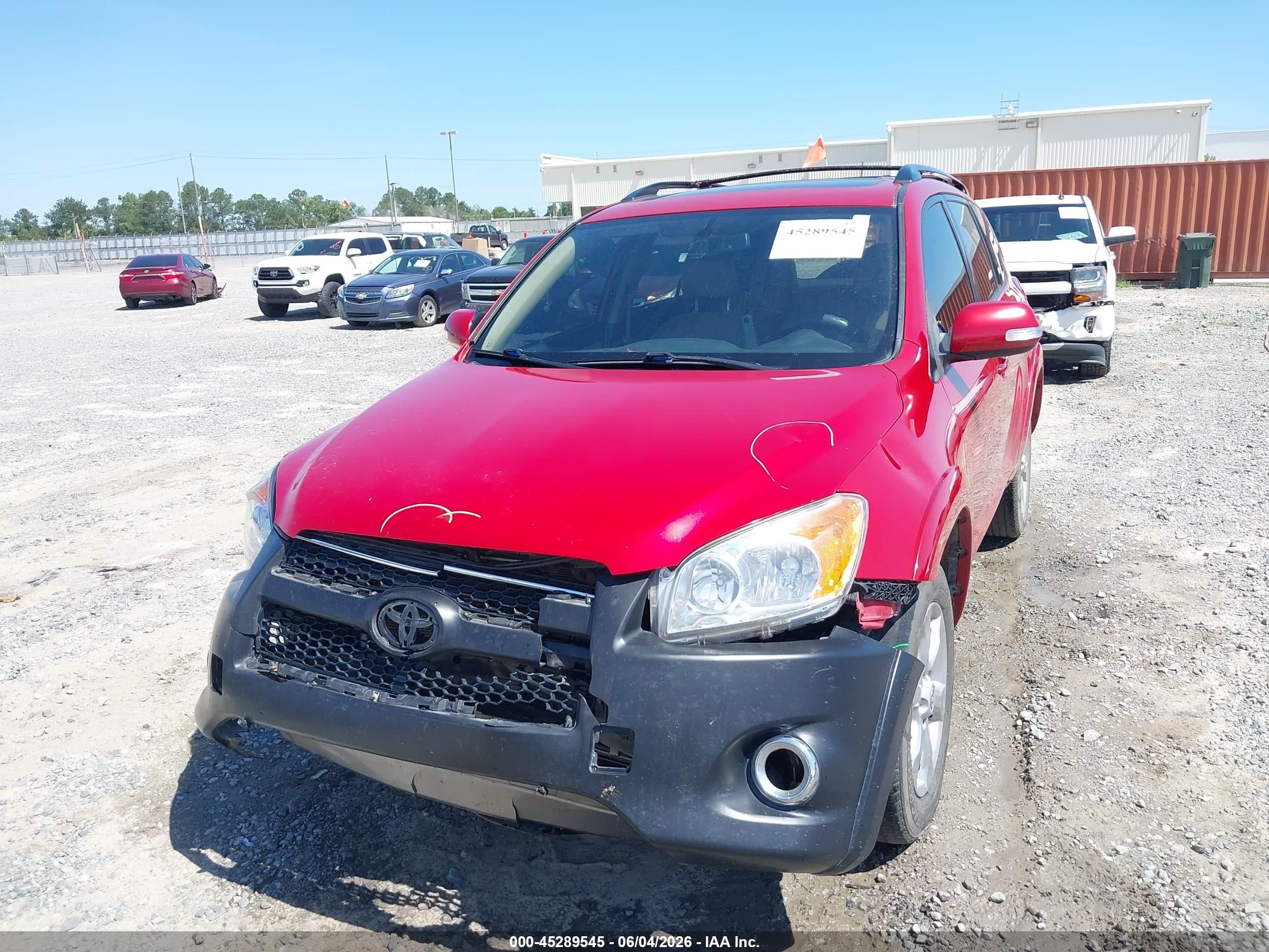 2012 Toyota Rav4 Limited Red vin: JTMYF4DV5CD033880