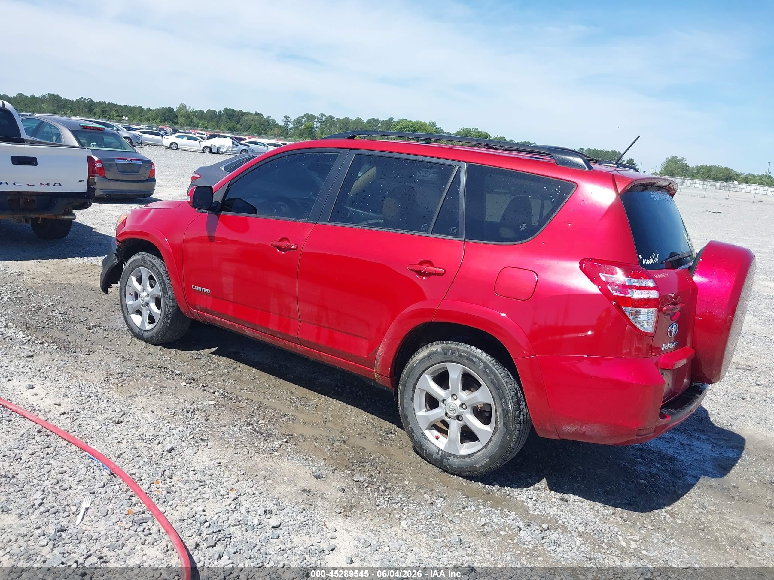 2012 Toyota Rav4 Limited Red vin: JTMYF4DV5CD033880