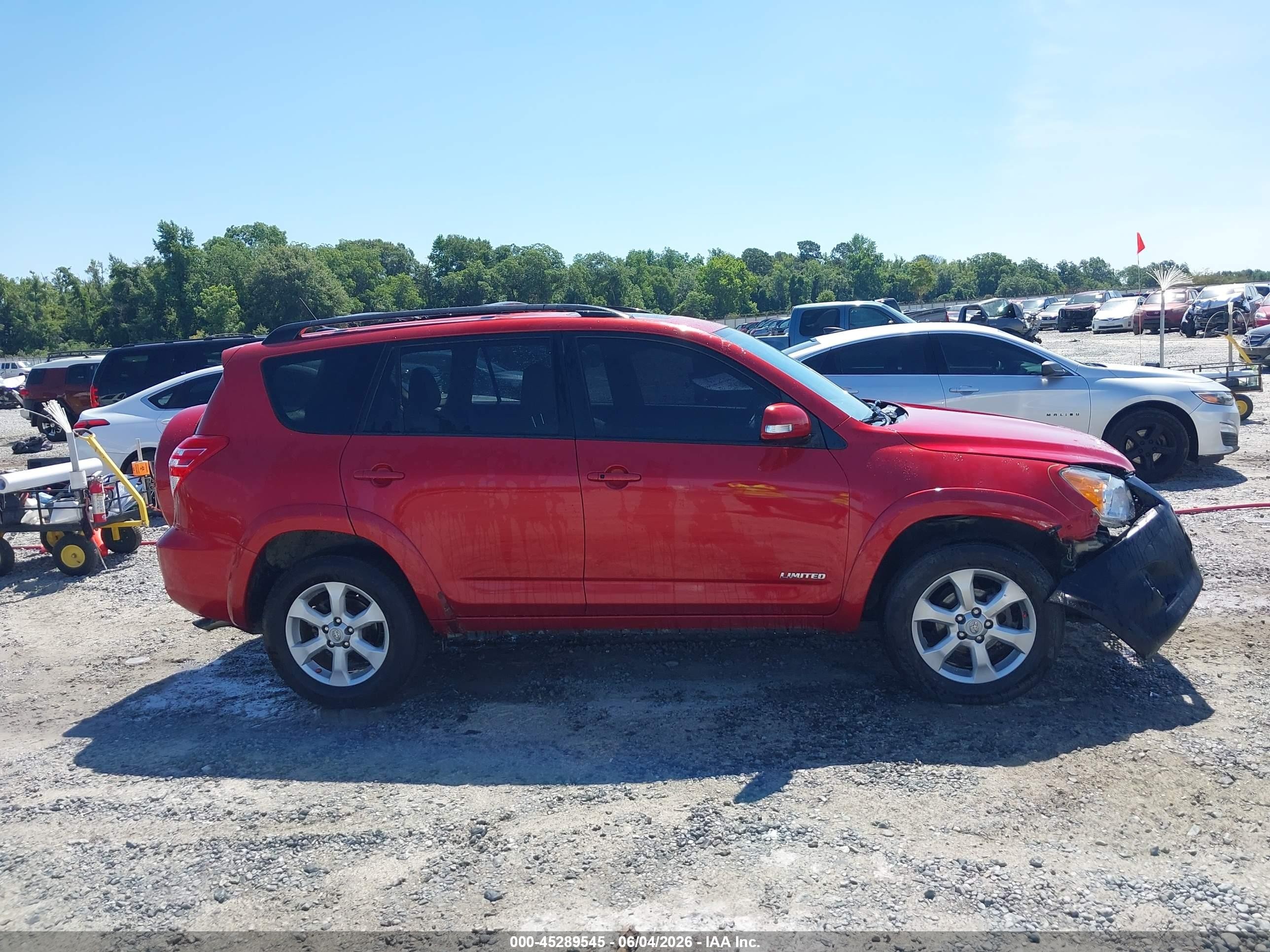2012 Toyota Rav4 Limited Red vin: JTMYF4DV5CD033880
