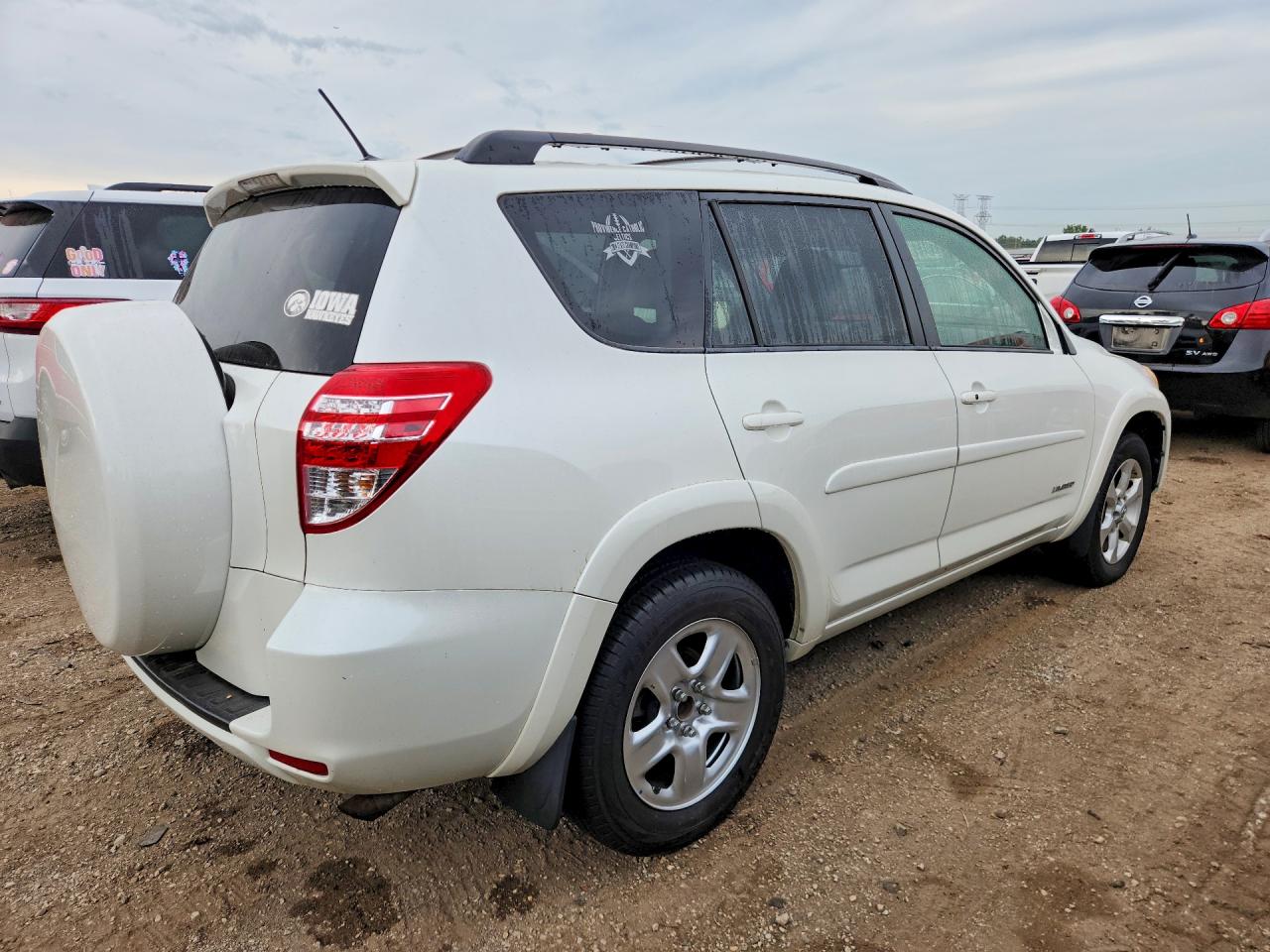 2010 Toyota Rav4 Limited White vin: JTMYF4DV7A5017994