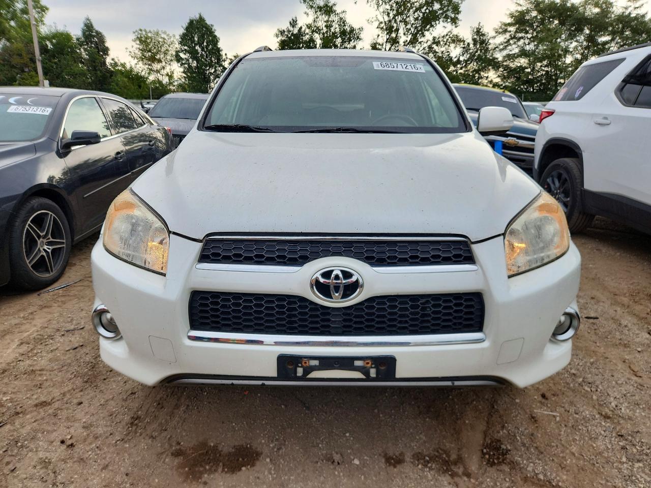 2010 Toyota Rav4 Limited White vin: JTMYF4DV7A5017994